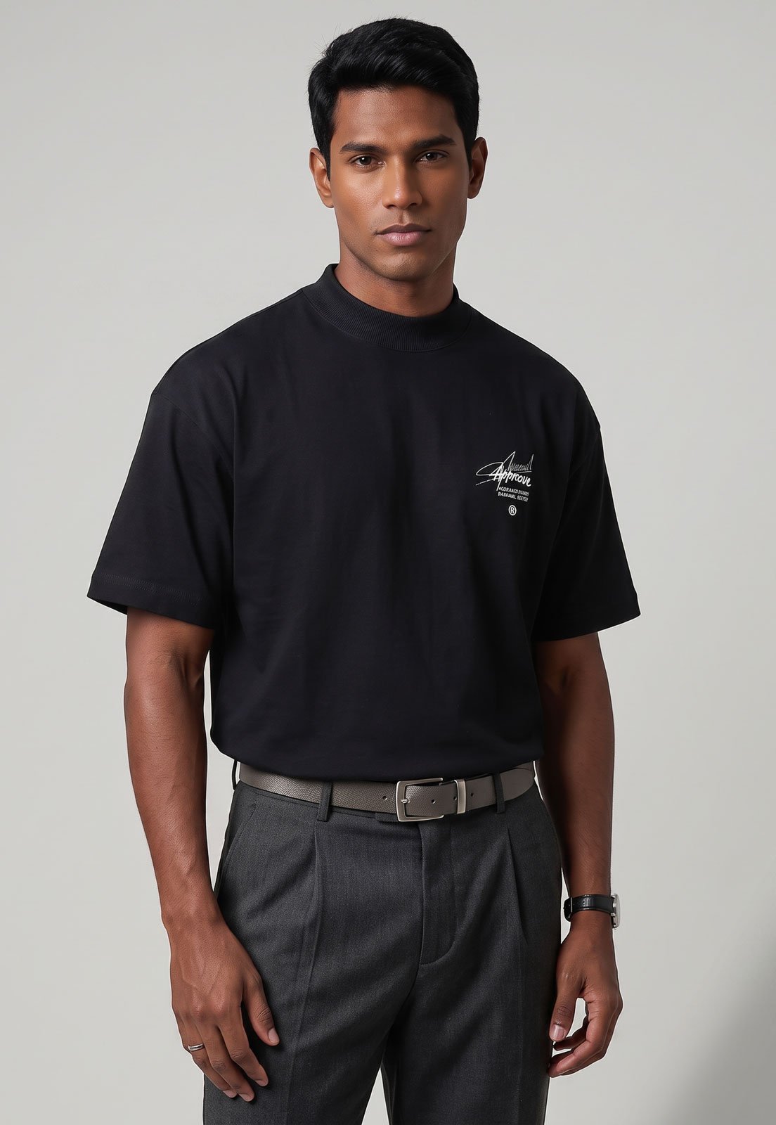 Camiseta Masculina Approve Estampa Animals Deer Preta