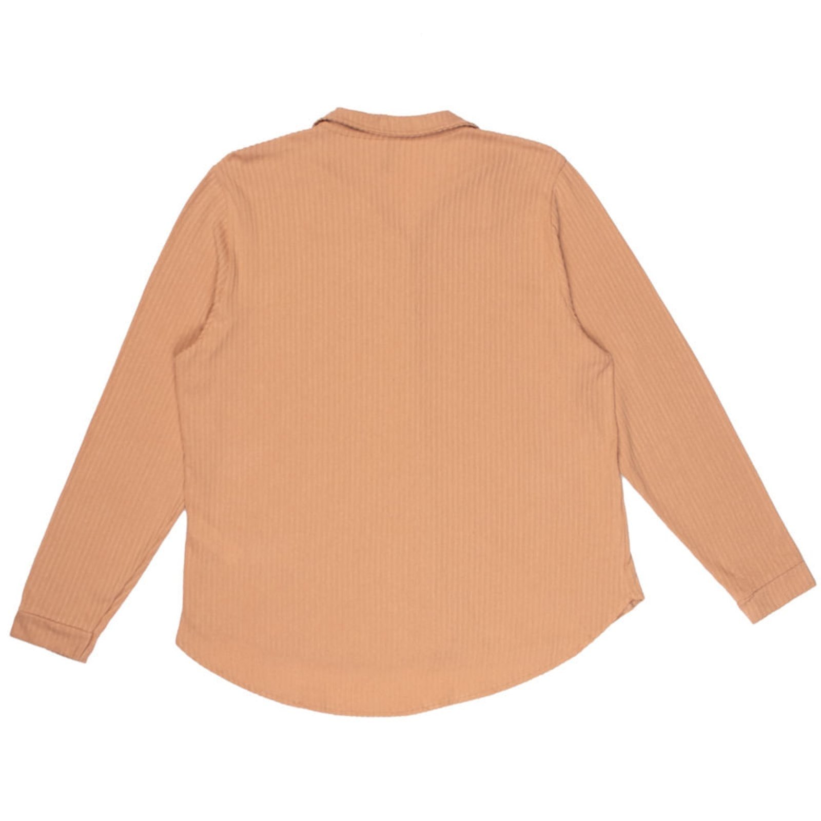 Vista 3 Camisa Feminina Habana Plus Size Canelada com Botões bege Habana bege