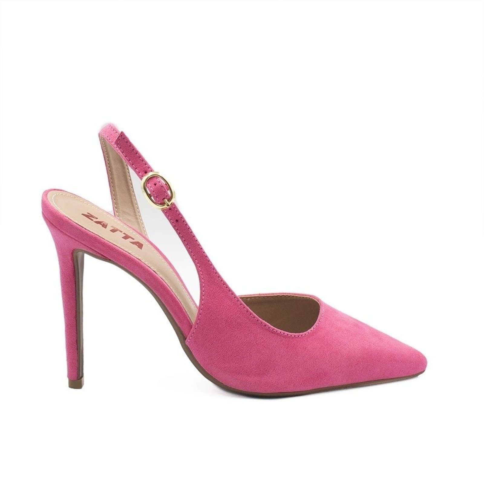 Scarpin Zatta Slingback Salto Alto Donna Pink