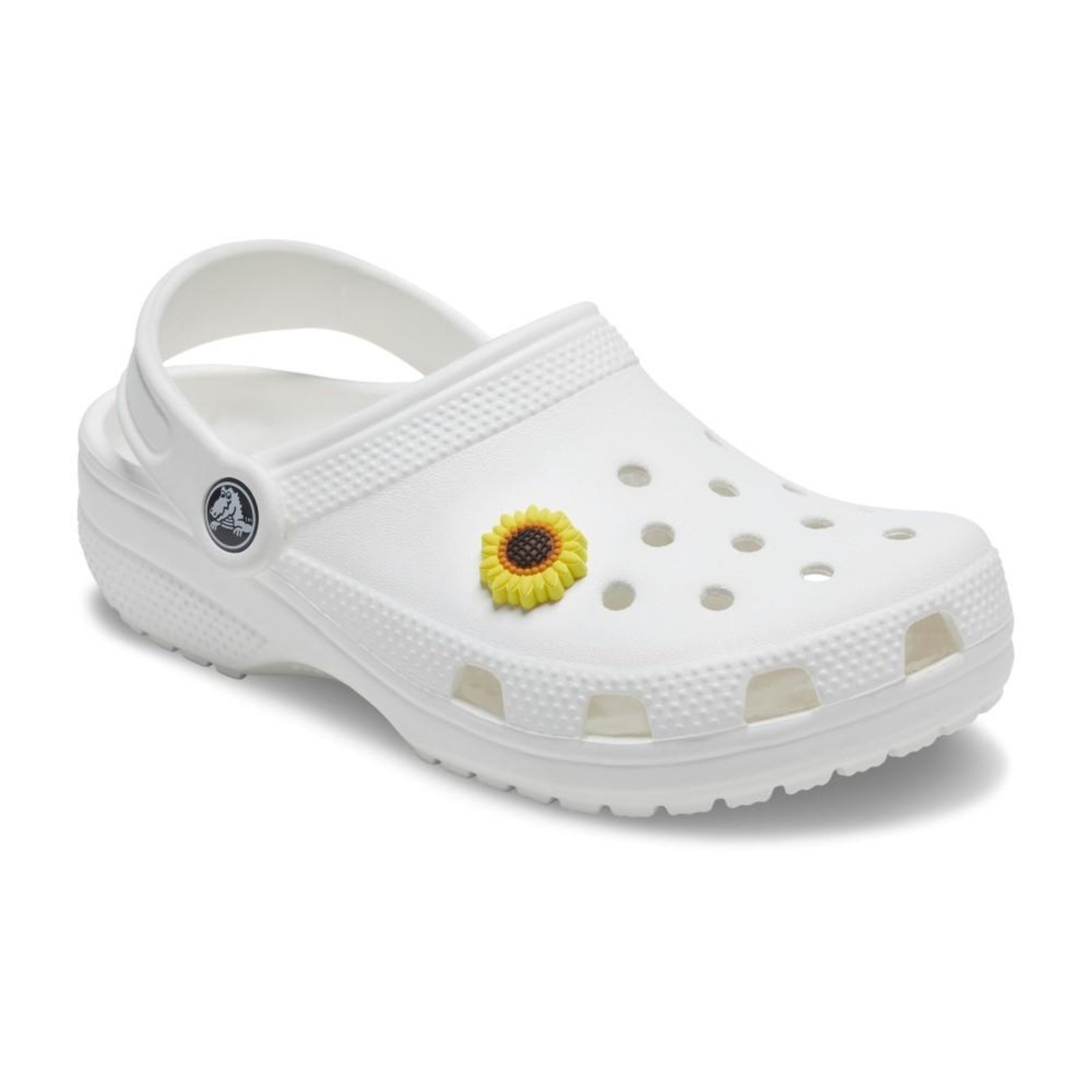 Vista 3 Infantil - Jibbitz™ Girassol Detalhado Crocs branco