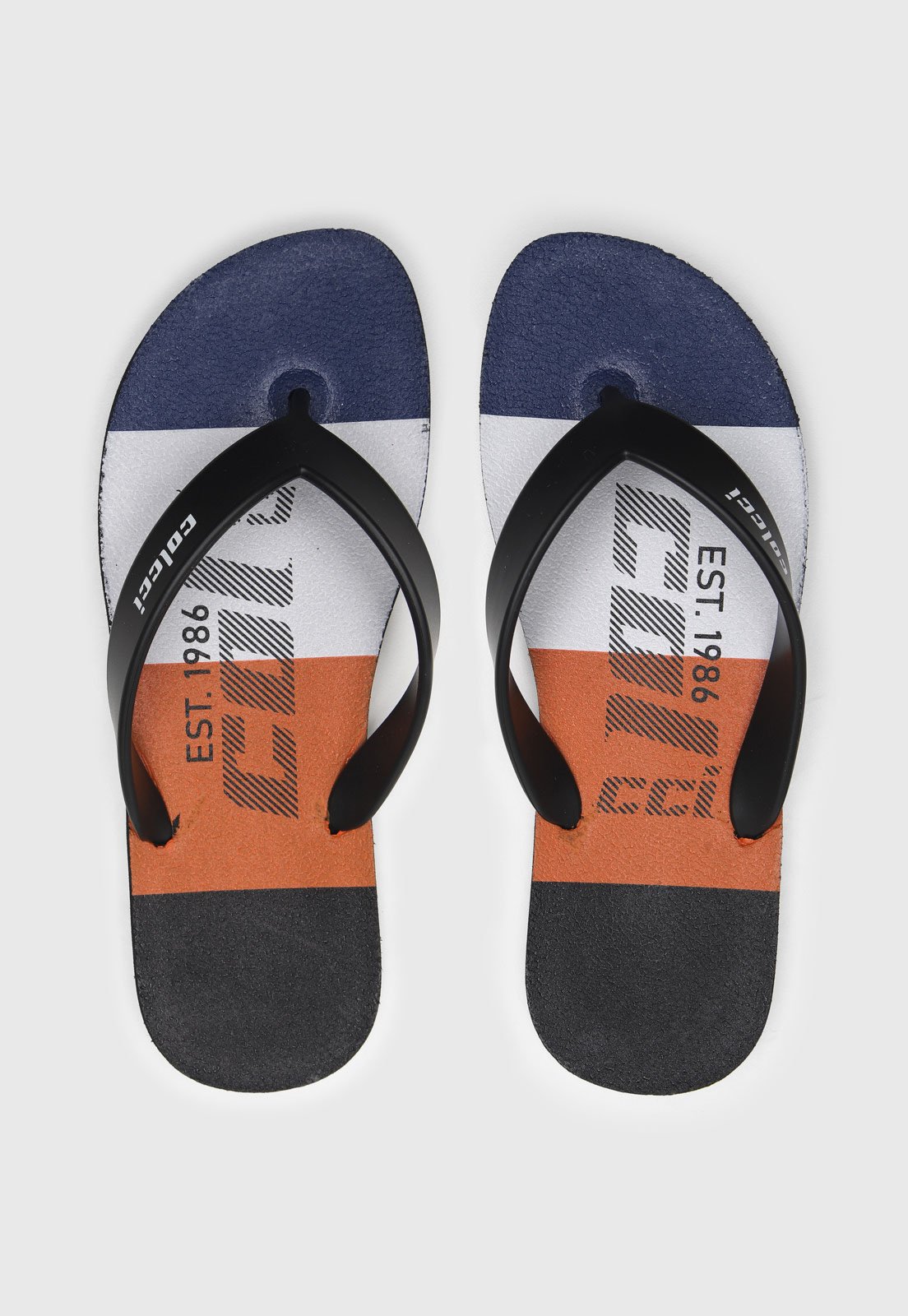 Chinelo Colcci De Dedo Logo Preto