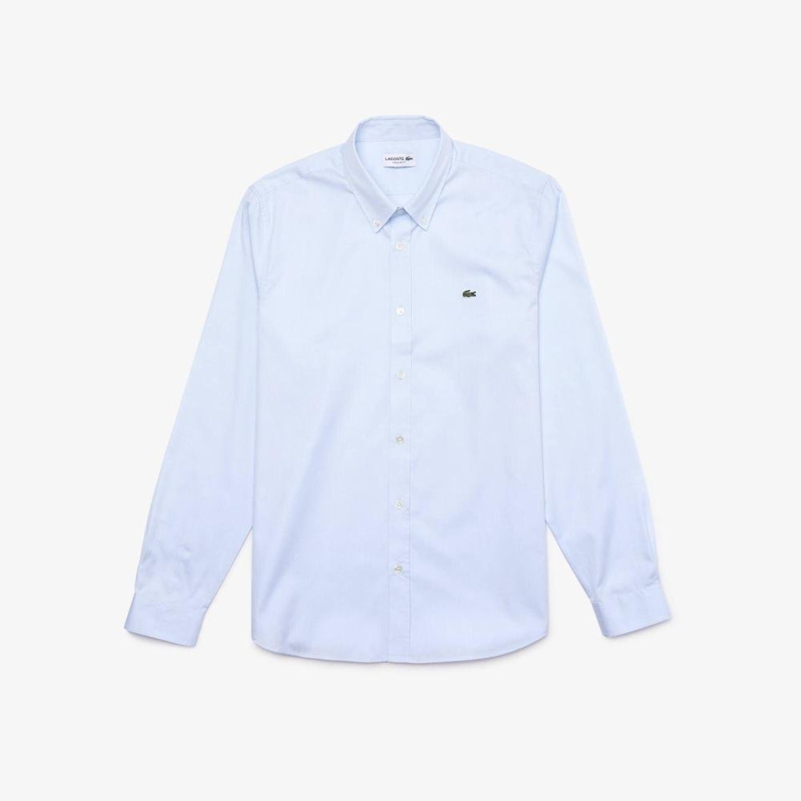 Camisa de Algodão Lacoste de Corte Regular Azul