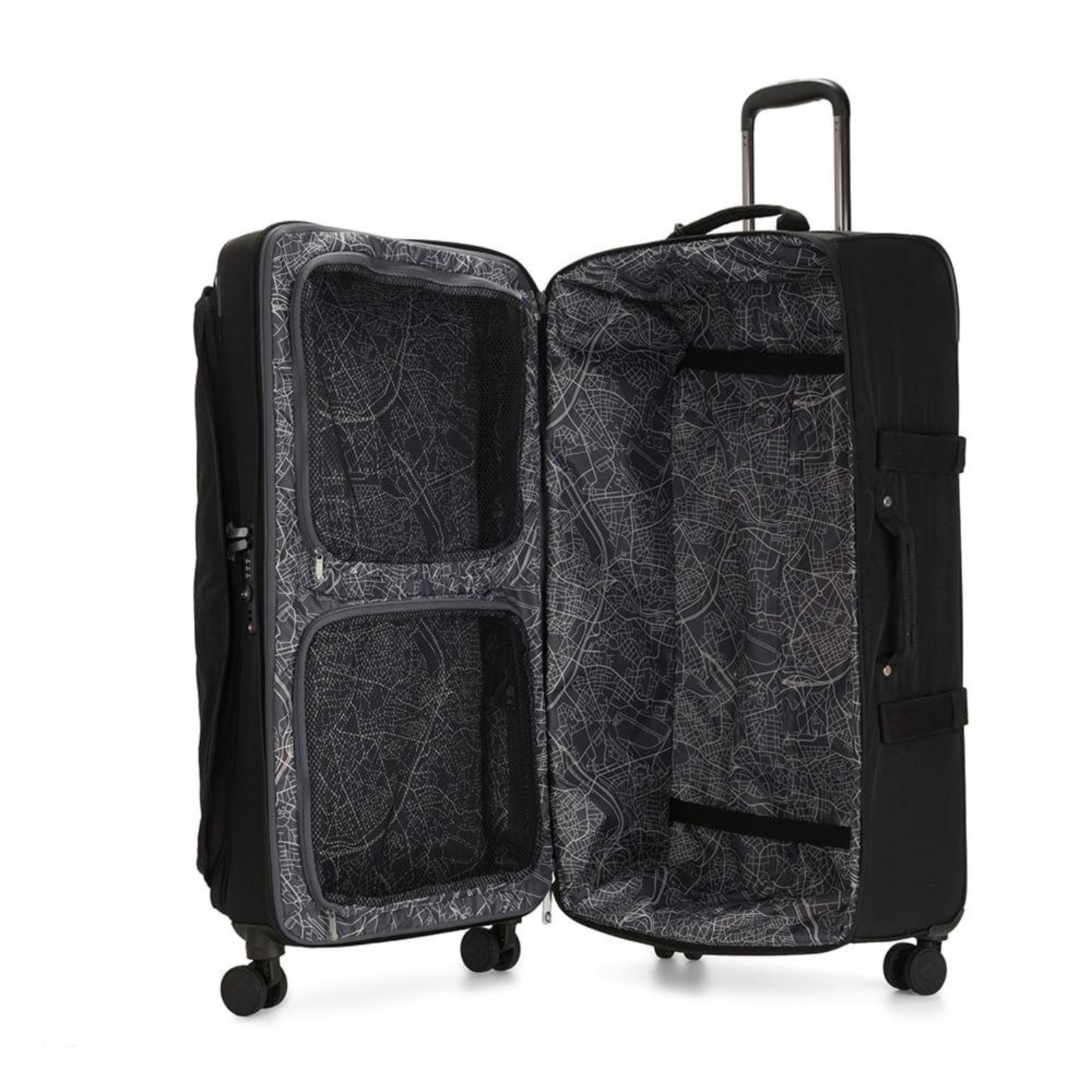 Vista 3 Mala Kipling Spontaneous L Black Noir preto black Kipling preto black