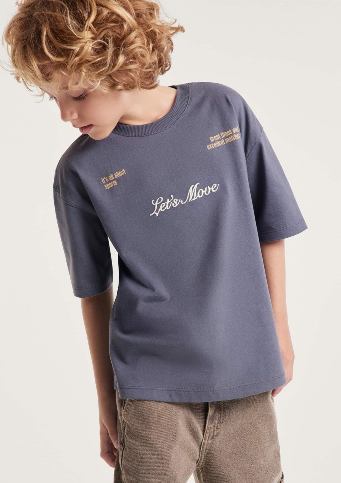 Infantil - Camiseta Menino Super Cotton Bordada Hering