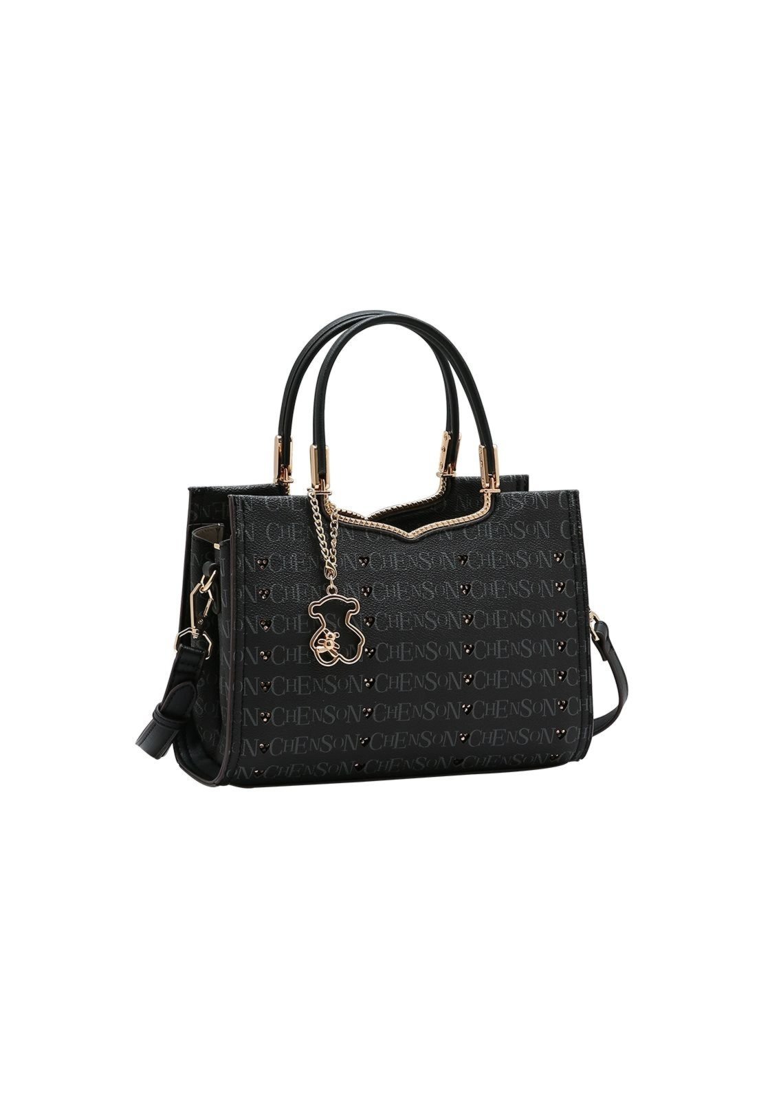 Bolsa Feminina Chenson Cristal Monograma 3485399 Preto