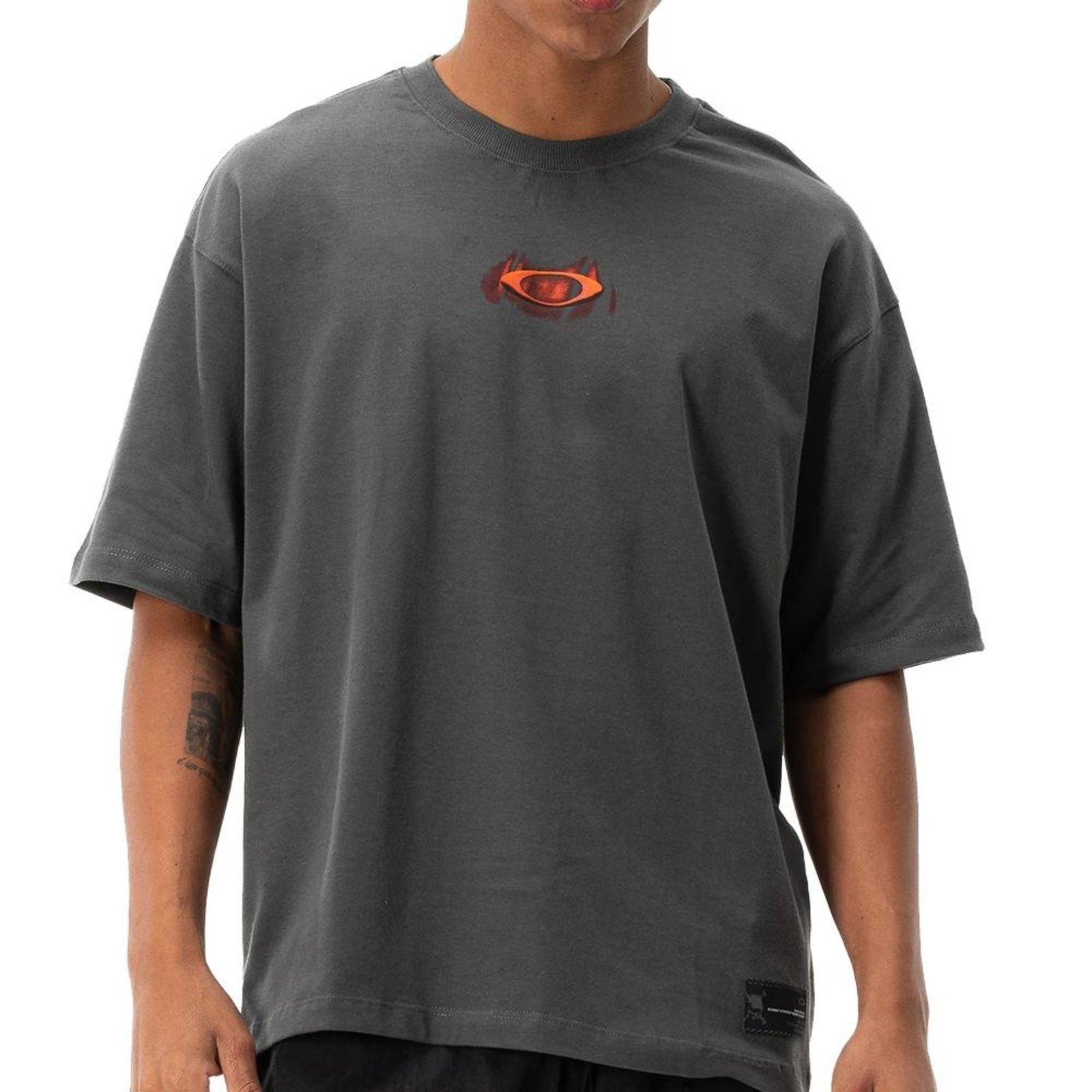 Camiseta Oakley Mad Science Logo SS WT26 Masculina Dark Grey