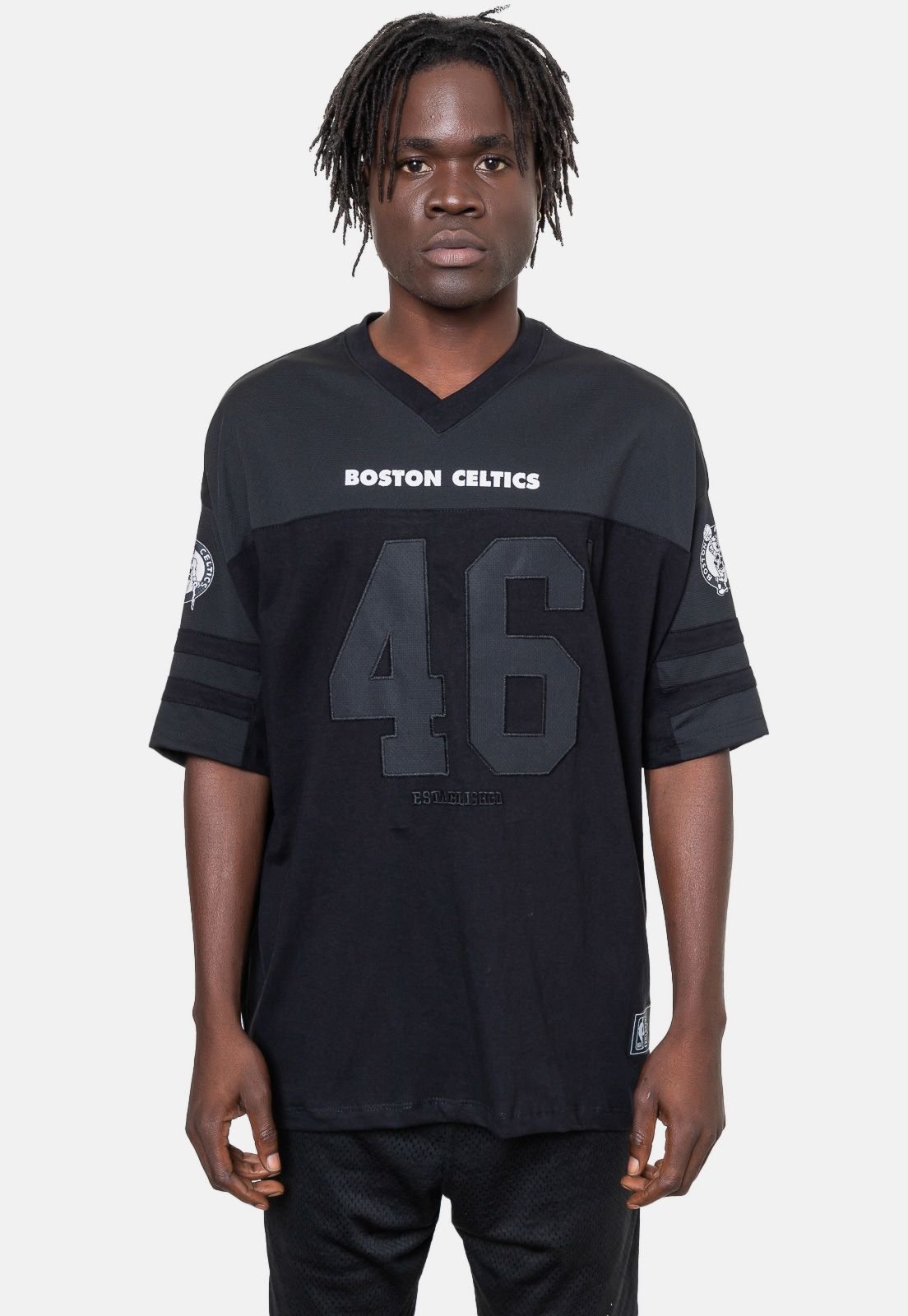 Camiseta NBA Oversize Boston Celtics Preta