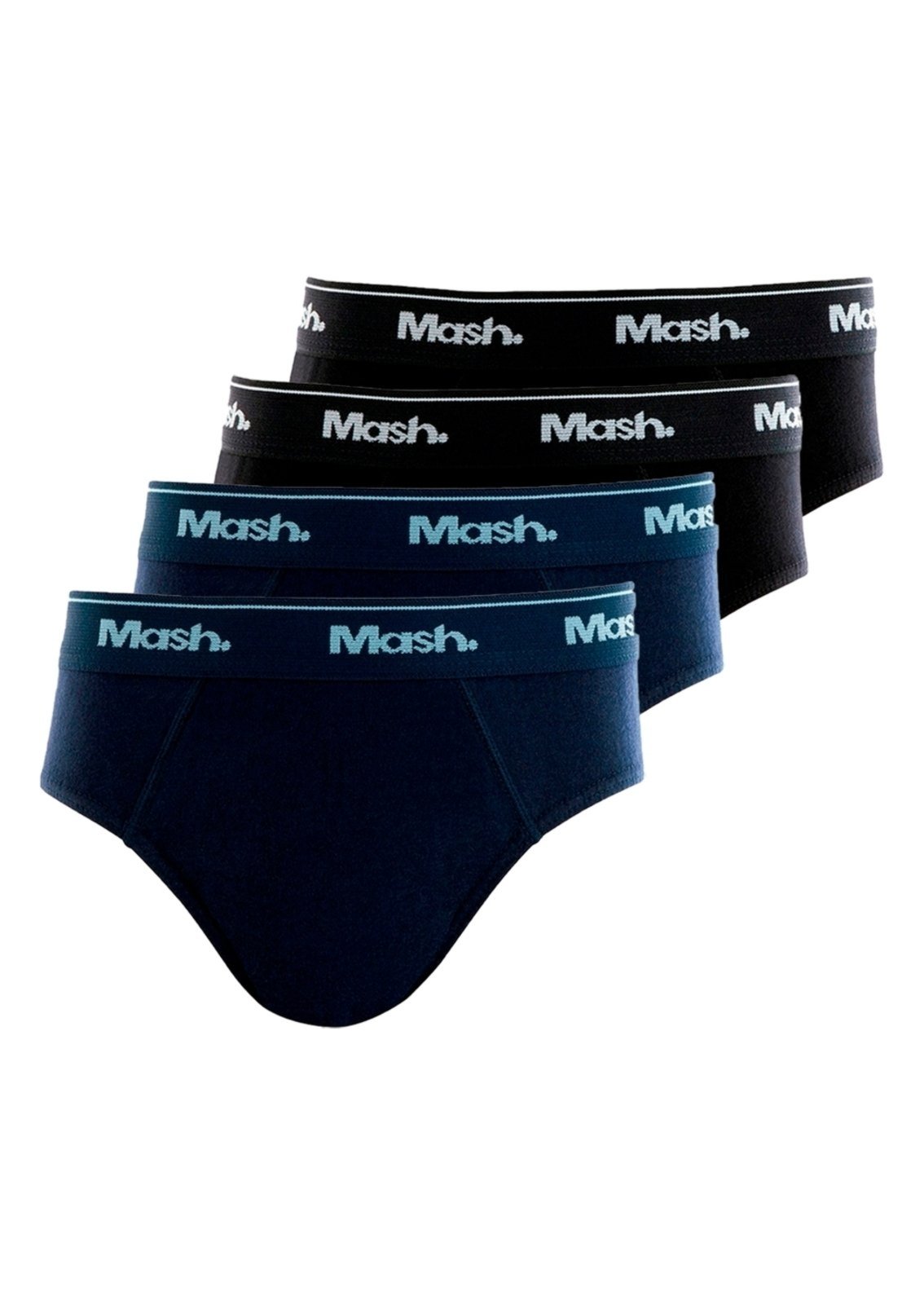 Kit com 4 Cuecas Slip Mash 193.01