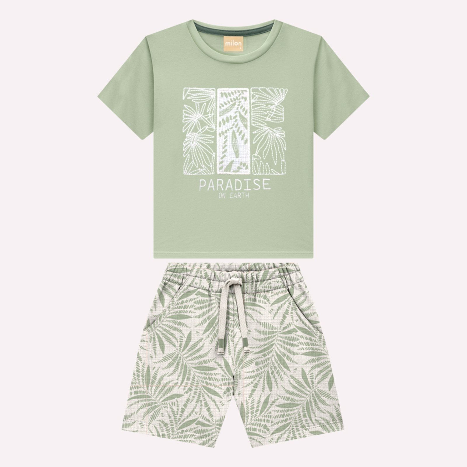 Infantil - Conjunto Menino Folhagem Milon