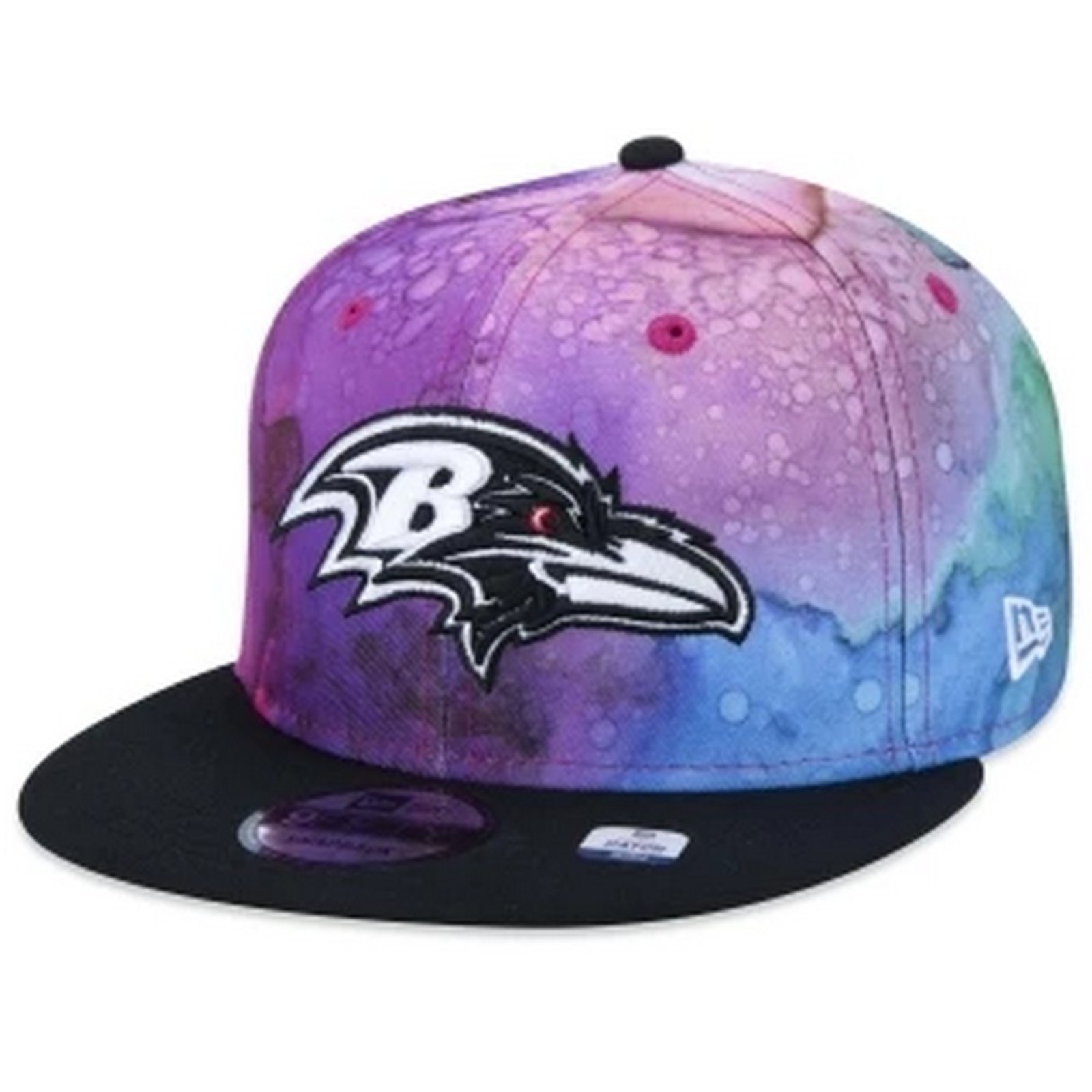 Vista 3 Boné 9FIFTY Baltimore Ravens Crucial Catch 2022 Aba Reta new era multicolorido new era multicolorido