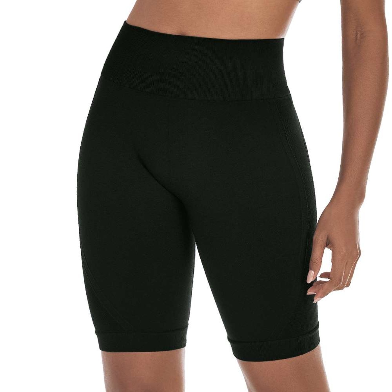 Bermuda Fitness High Rise Preto Zee Rucci