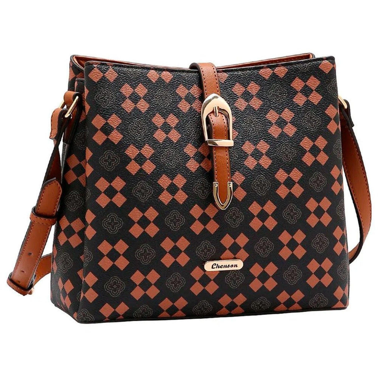 Bolsa Feminina Transversal Chenson Cg85297 1825297 Café