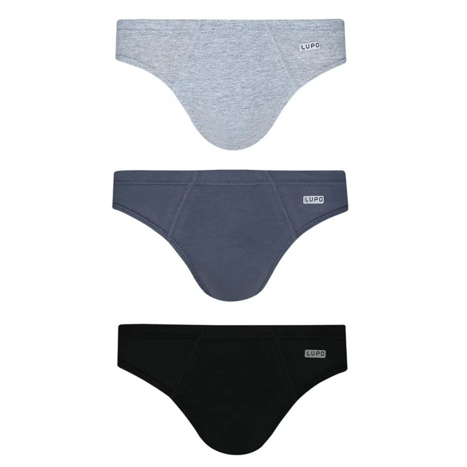 Cueca Lupo Slip Algodão com Elastano 515-089 C/3