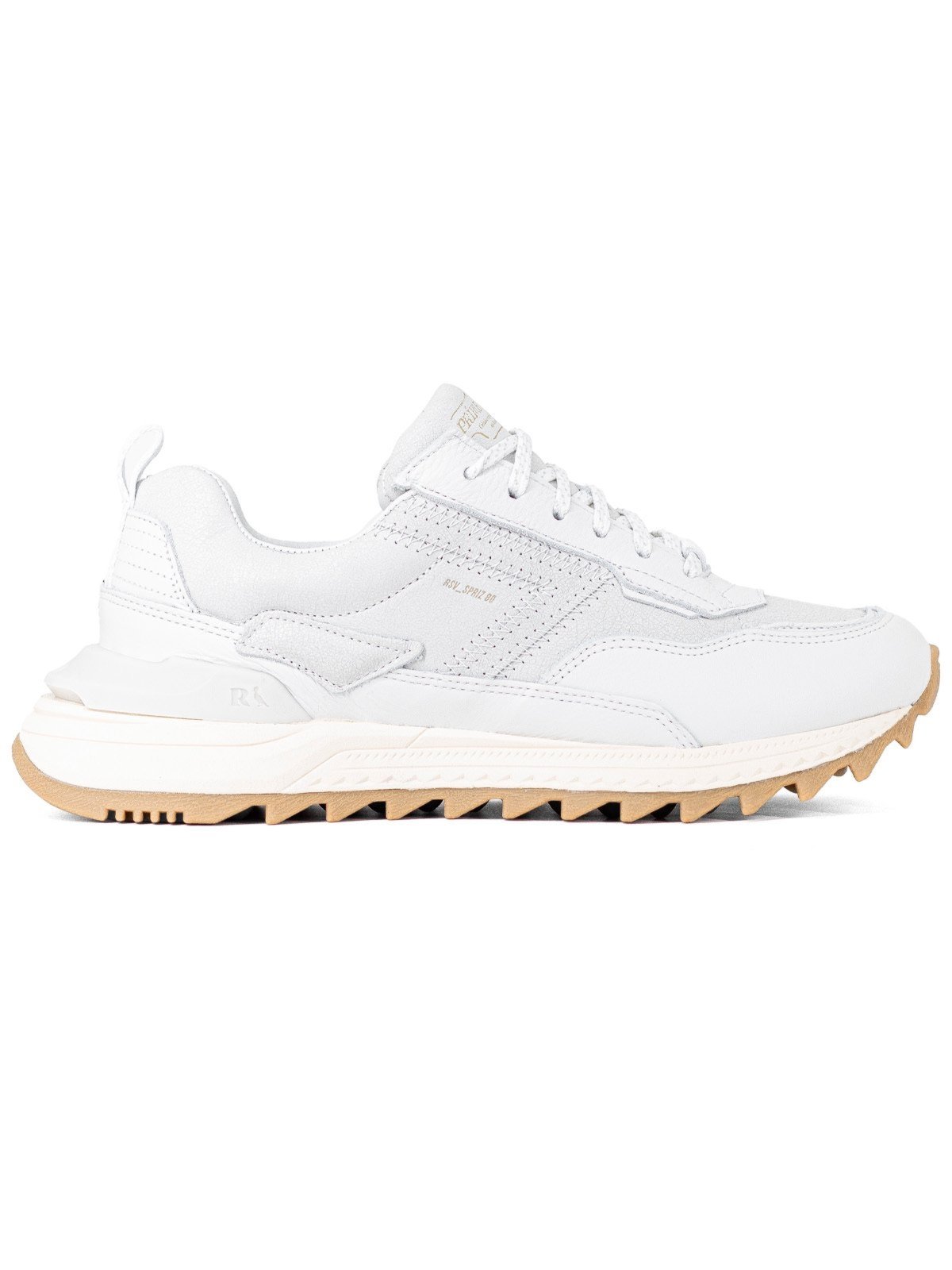 Tênis Masculino Reserva RSV Go Spriz Sneaker Couro Clássico Confortável Branco