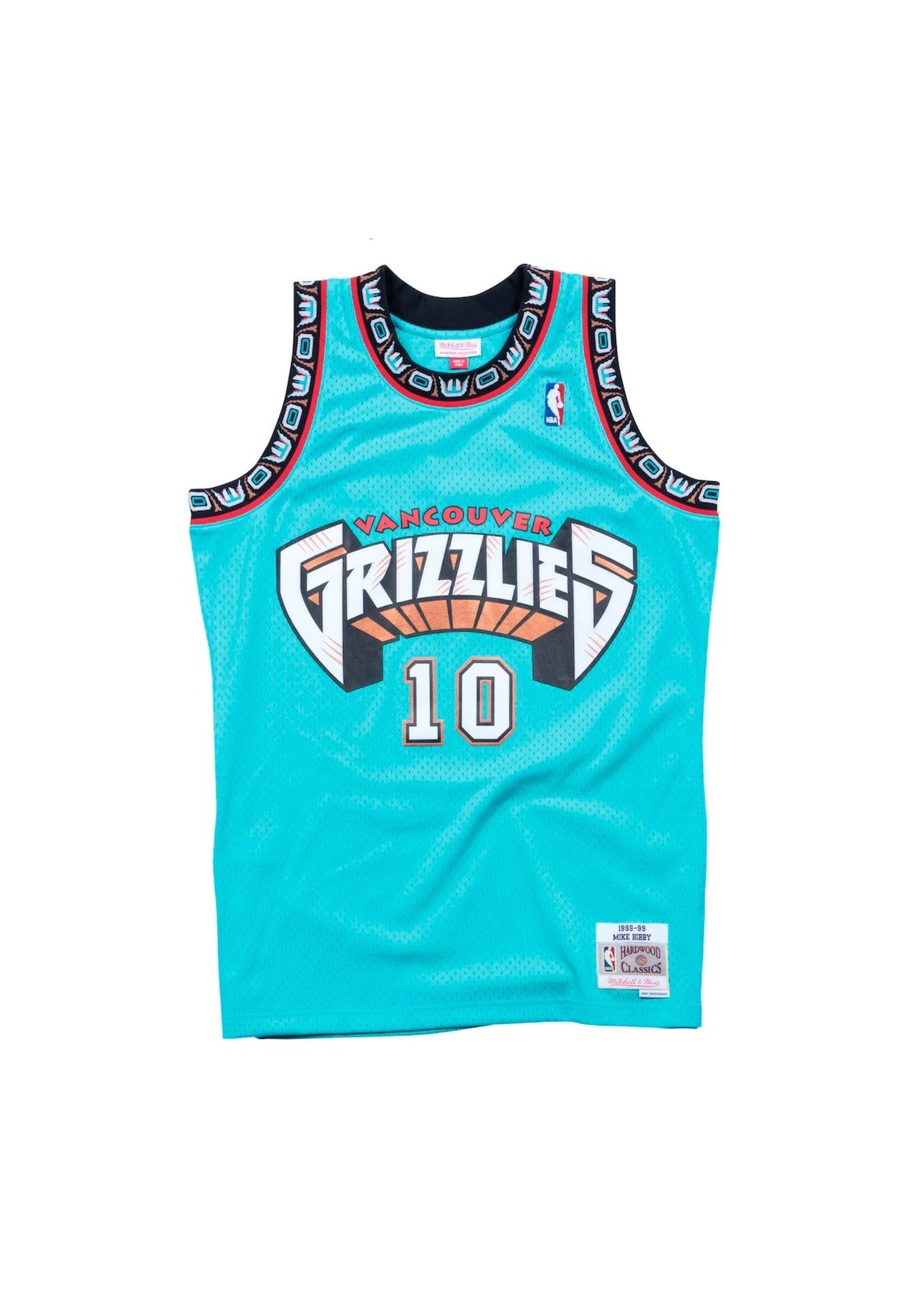 Regata Mitchell & Ness NBA Swingman Jersey Vancouver Grizzlies Mike Bibby 1998-99 Preta