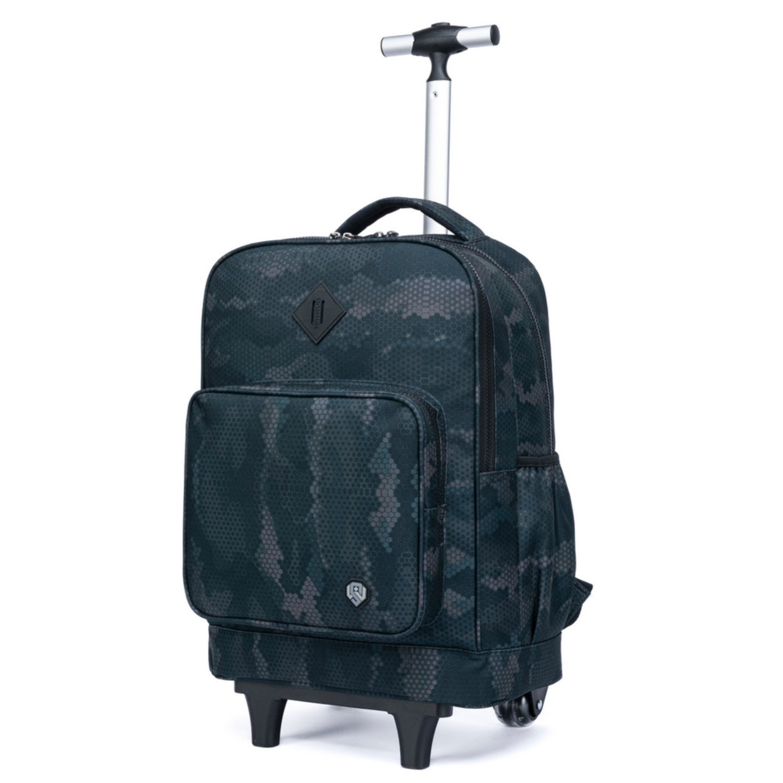 Vista 3 Infantil - Kit Mochila de Rodinha Escolar Estojo Box Lancheira Térmica Espaçosa Juvenil Swissport azul Swissport azul