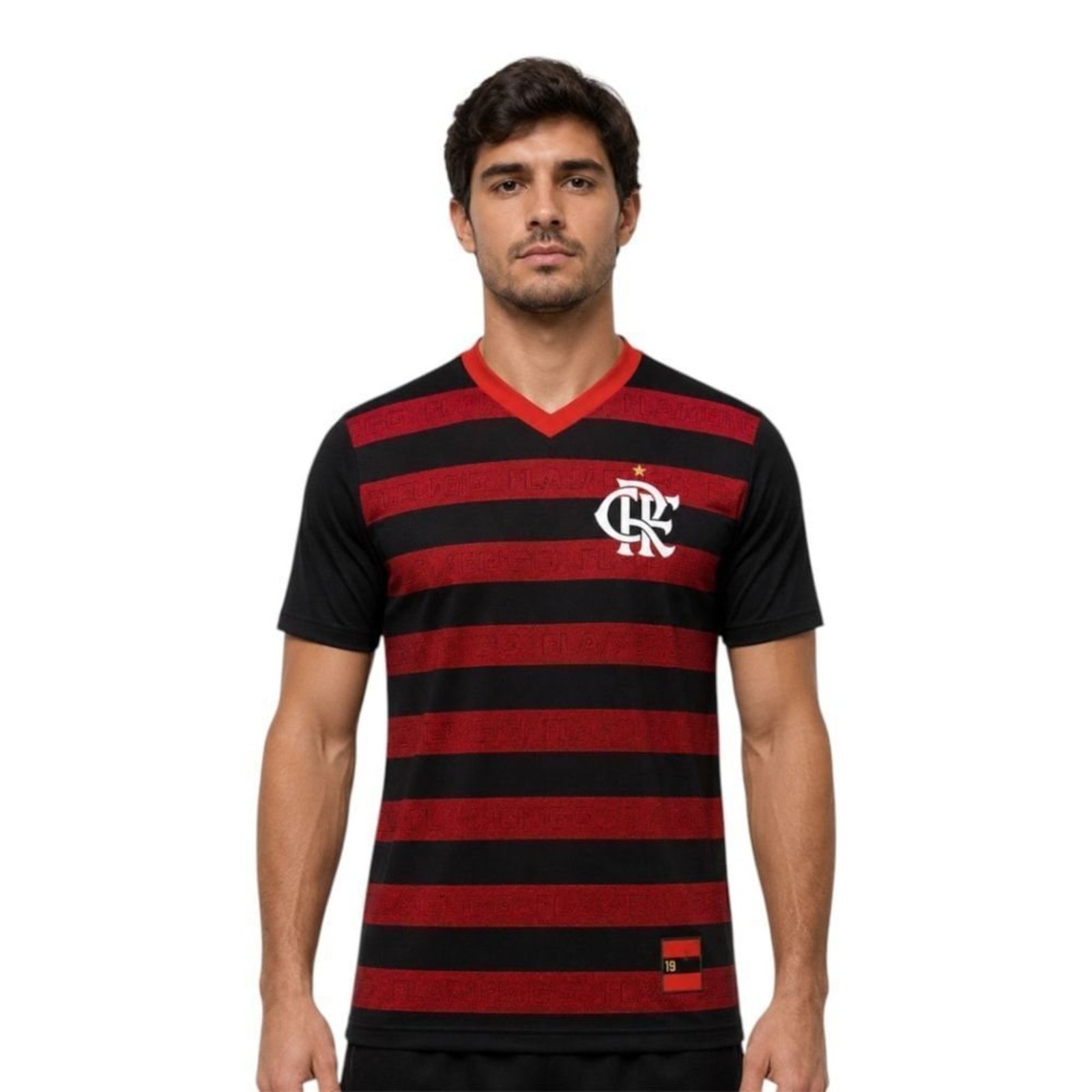 Camisa Braziline Flamengo Nine Masculina - Preto - braziline