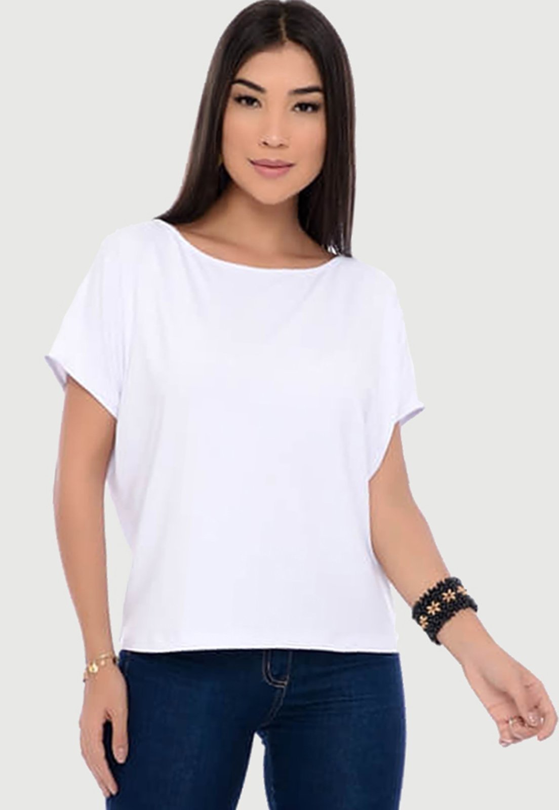 Blusa M/C Soltinha B’Bonnie Arielle Branco