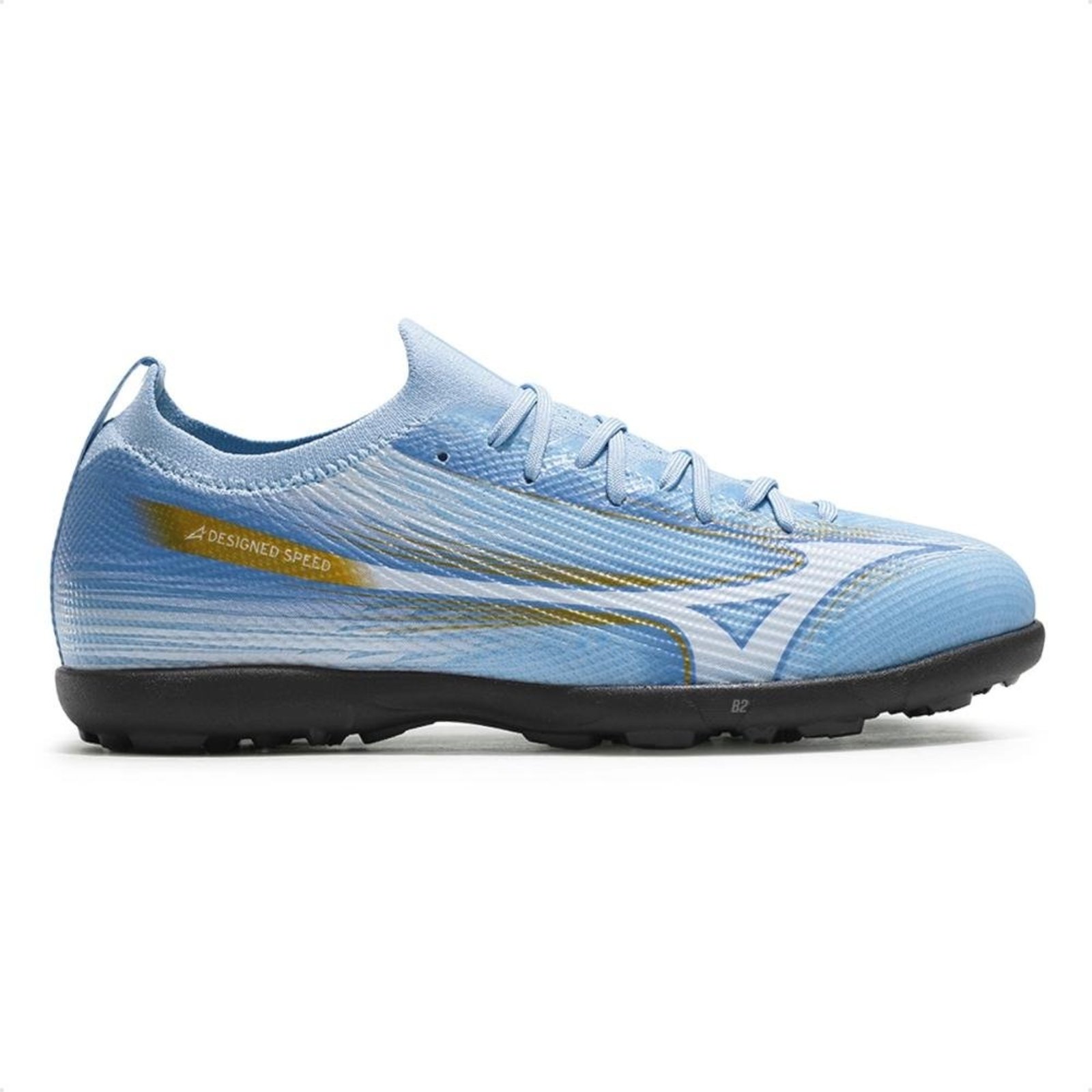 Chuteira Society Mizuno Alpha Club As Masculina Azul