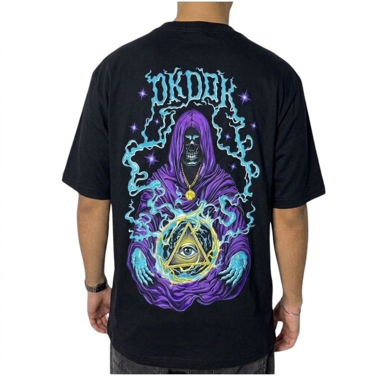 Camiseta Classic Cosmic Wizard- Okdok - Preto