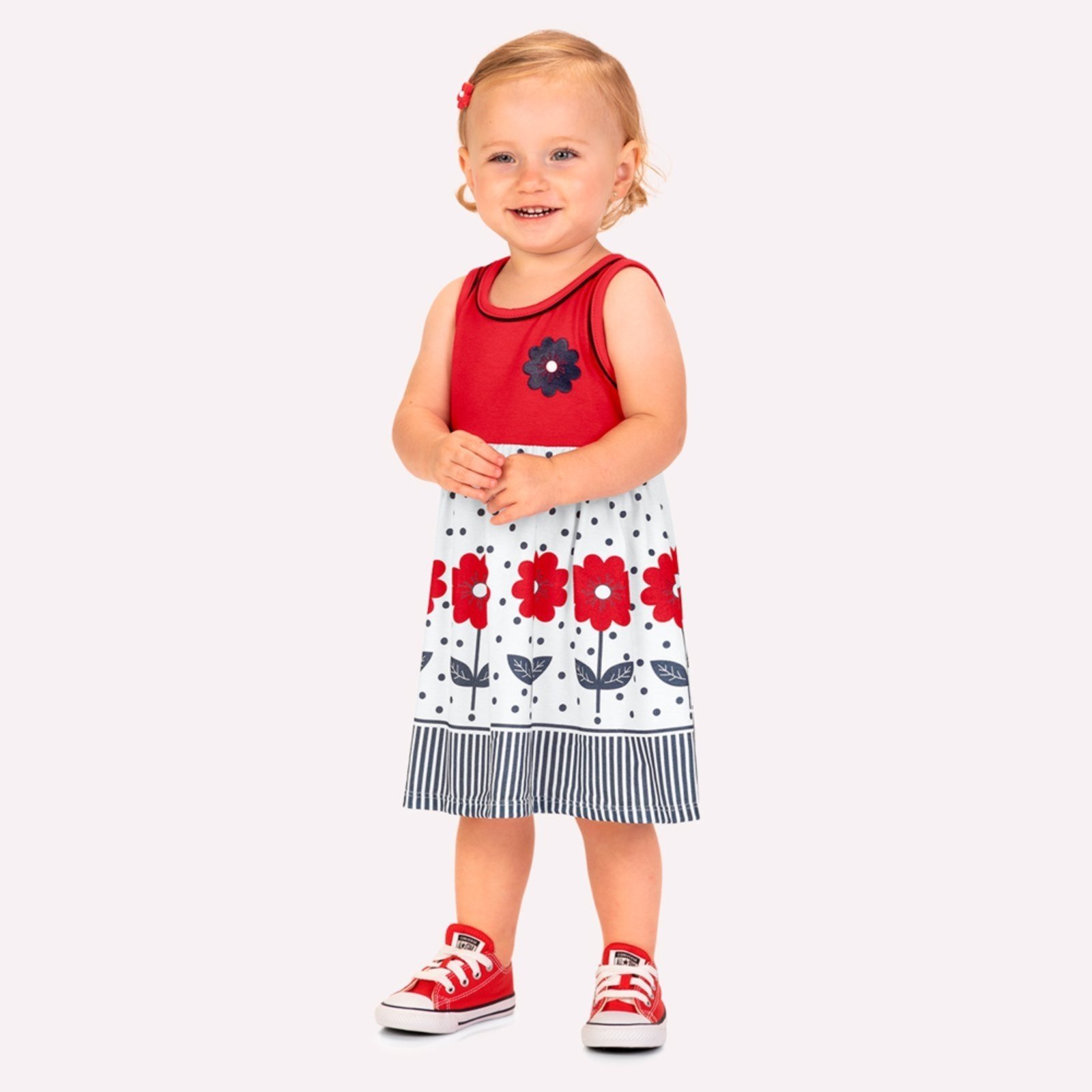 Infantil – Vestido Menina Flores Kyly