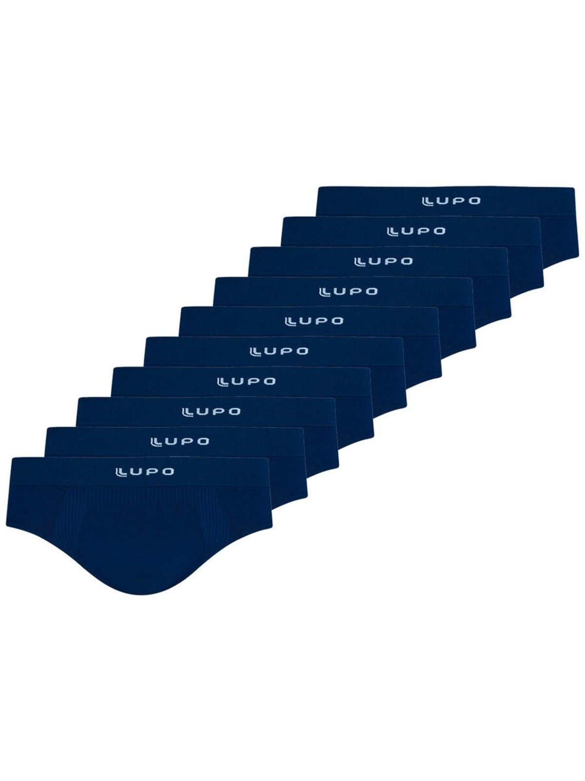 Kit com 10 Cuecas Slip Lupo 681-001