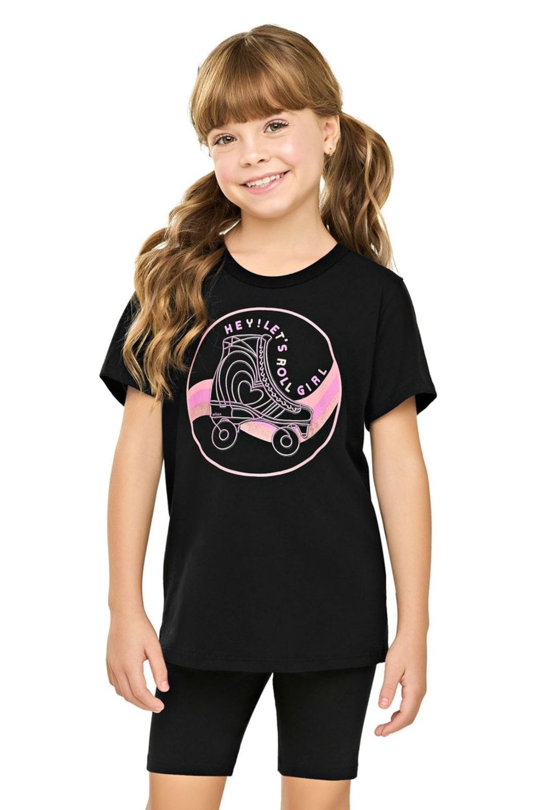Vista 2 Infantil - Conjunto Menina Roller Elian bege Elian bege