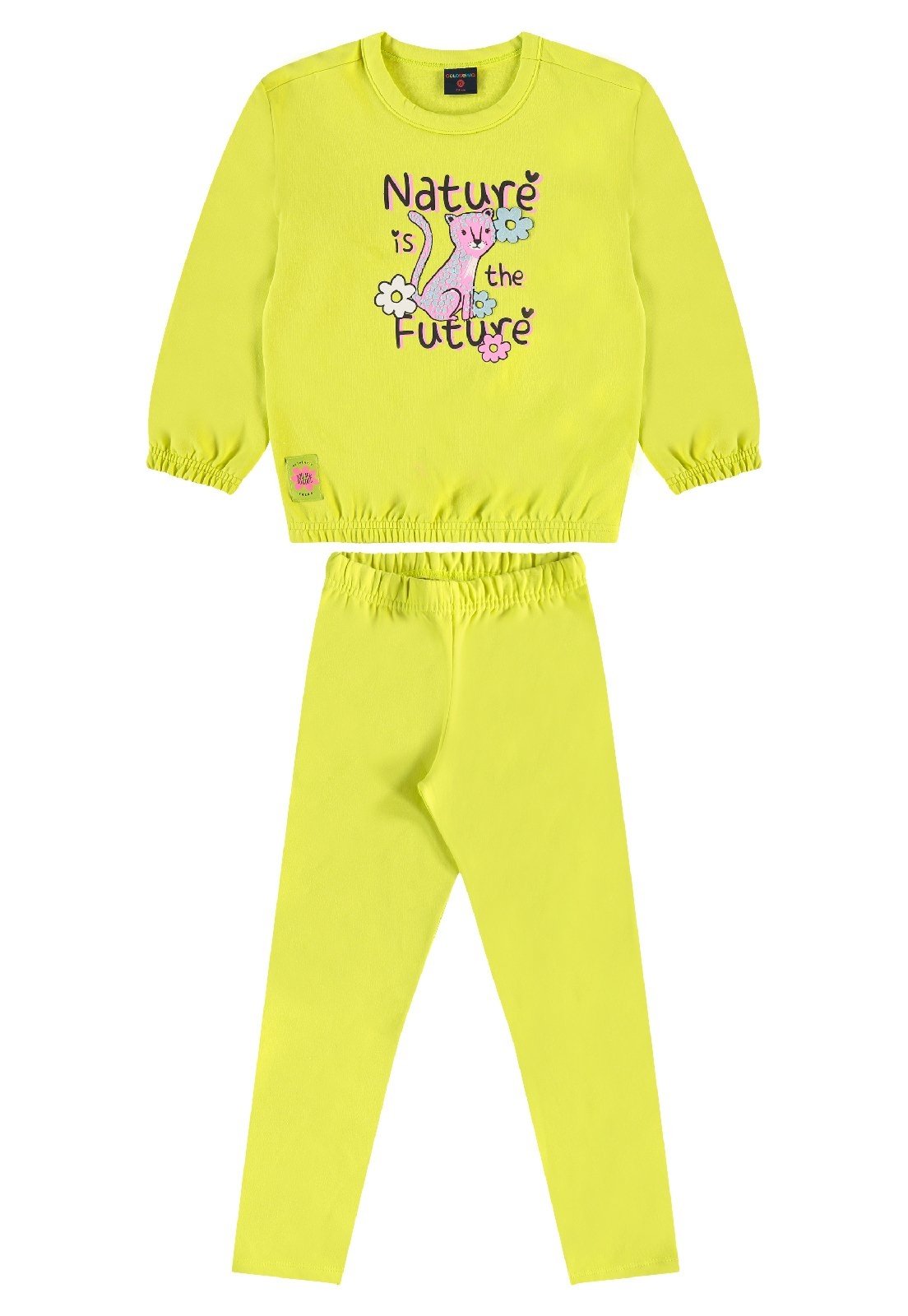 Infantil - Conjunto Blusão e Calça Guloseima Verde