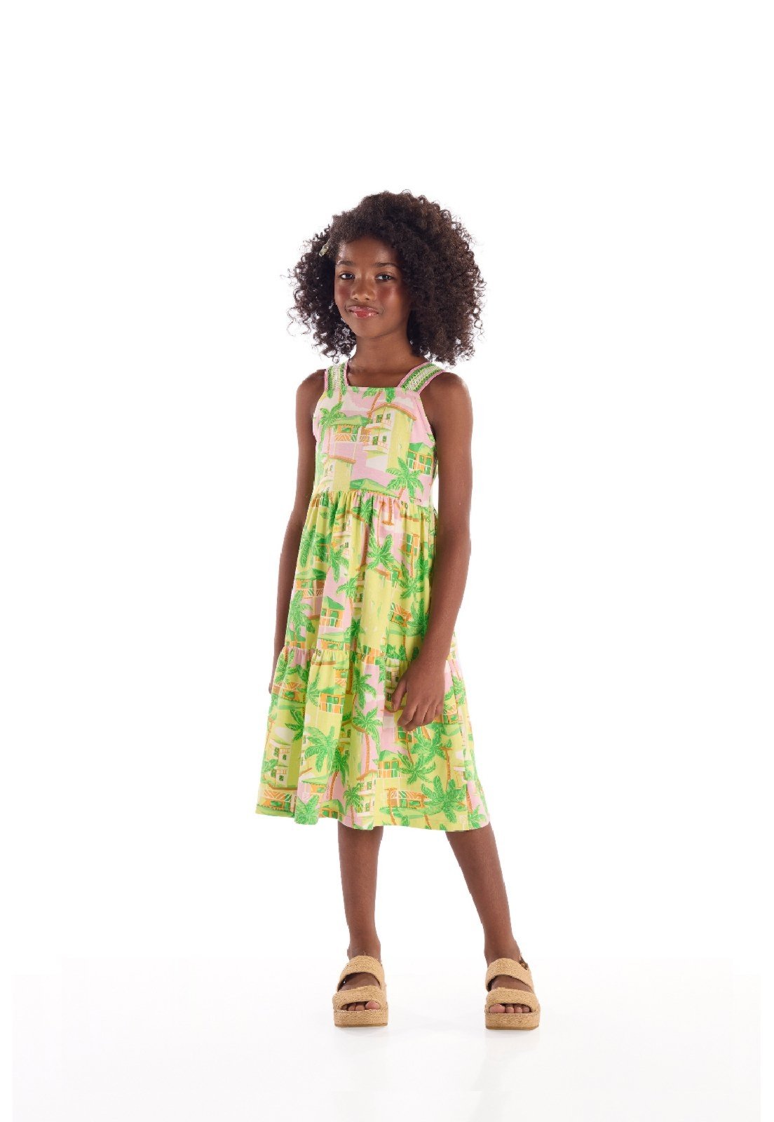 Infantil - Vestido Cotton Quimby Verde