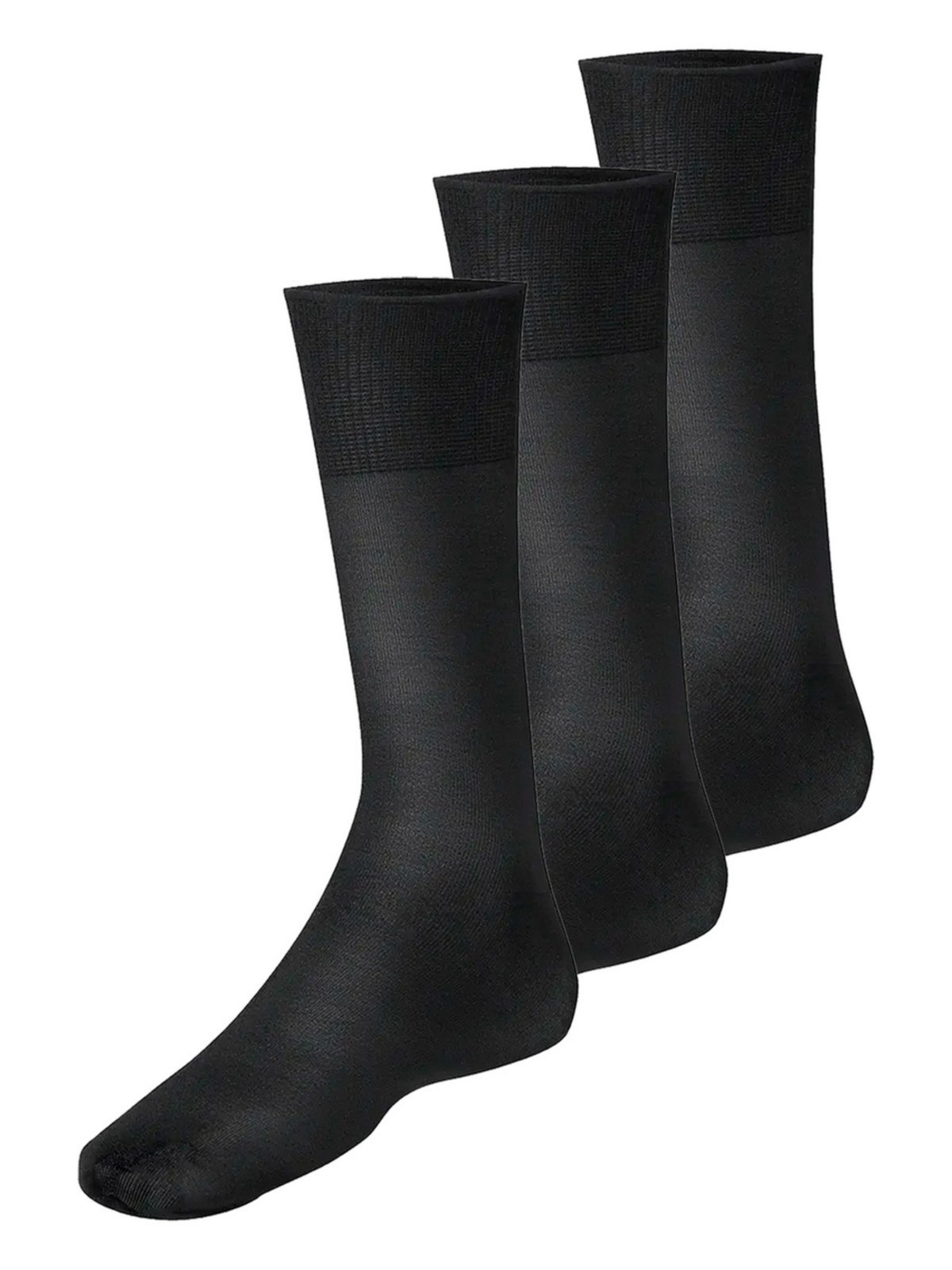 Vista 2 Kit com 3 Pares de Meias Social Meianyl Lupo branco Lupo branco