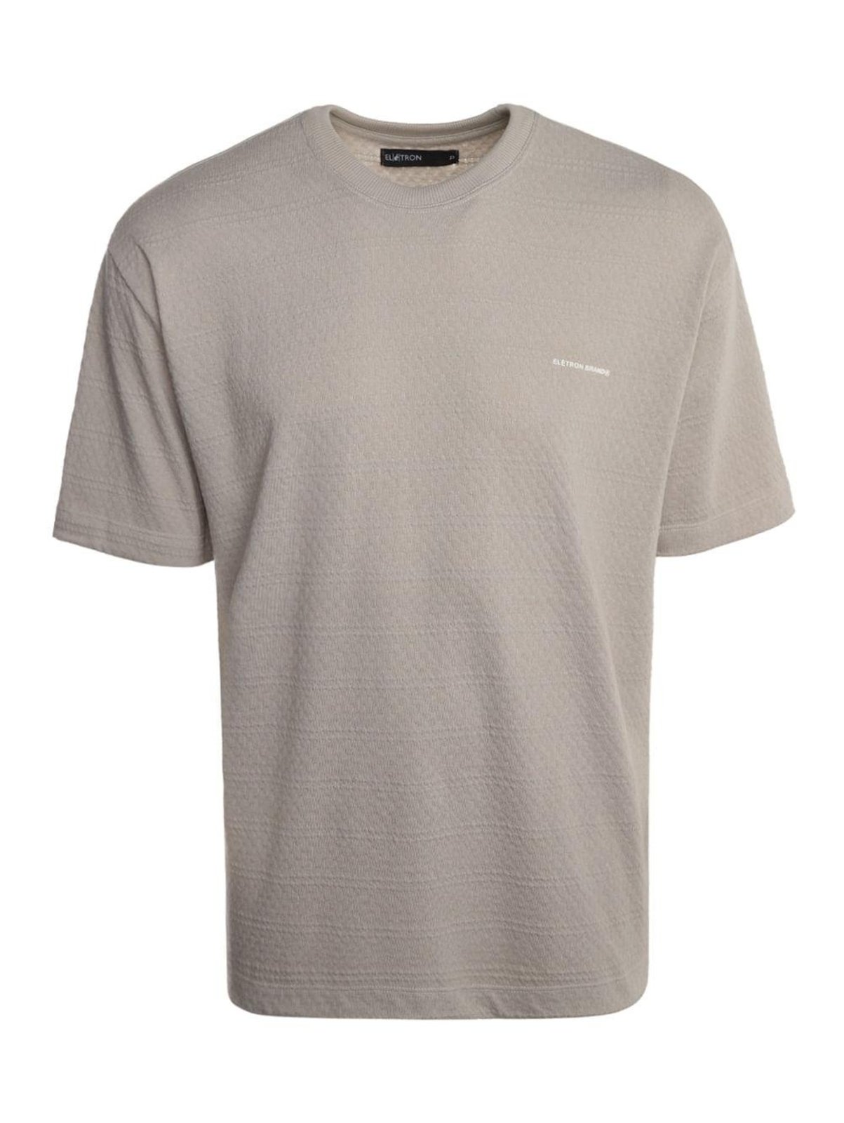 Camiseta Manga Curta Texturizada Masculina CINZA CLARO