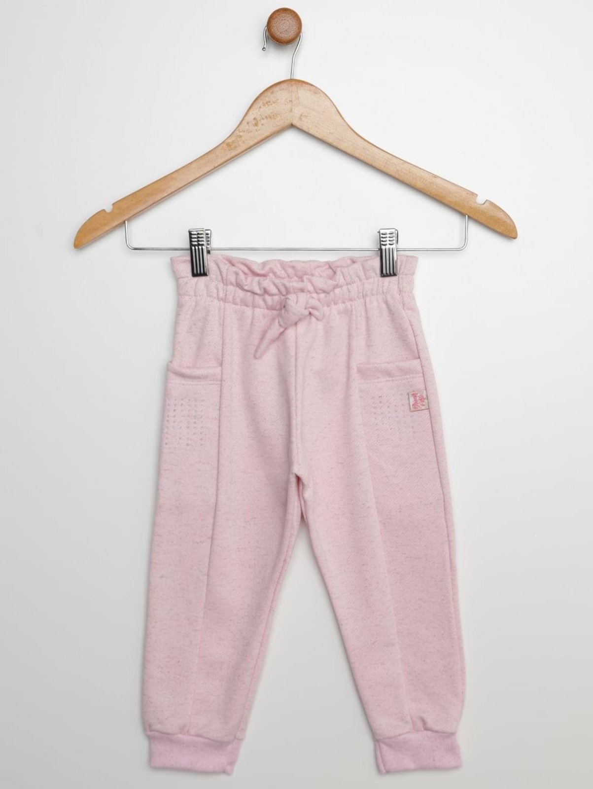 Infantil - Calça Moletom Clochard Para Menina - ROSA