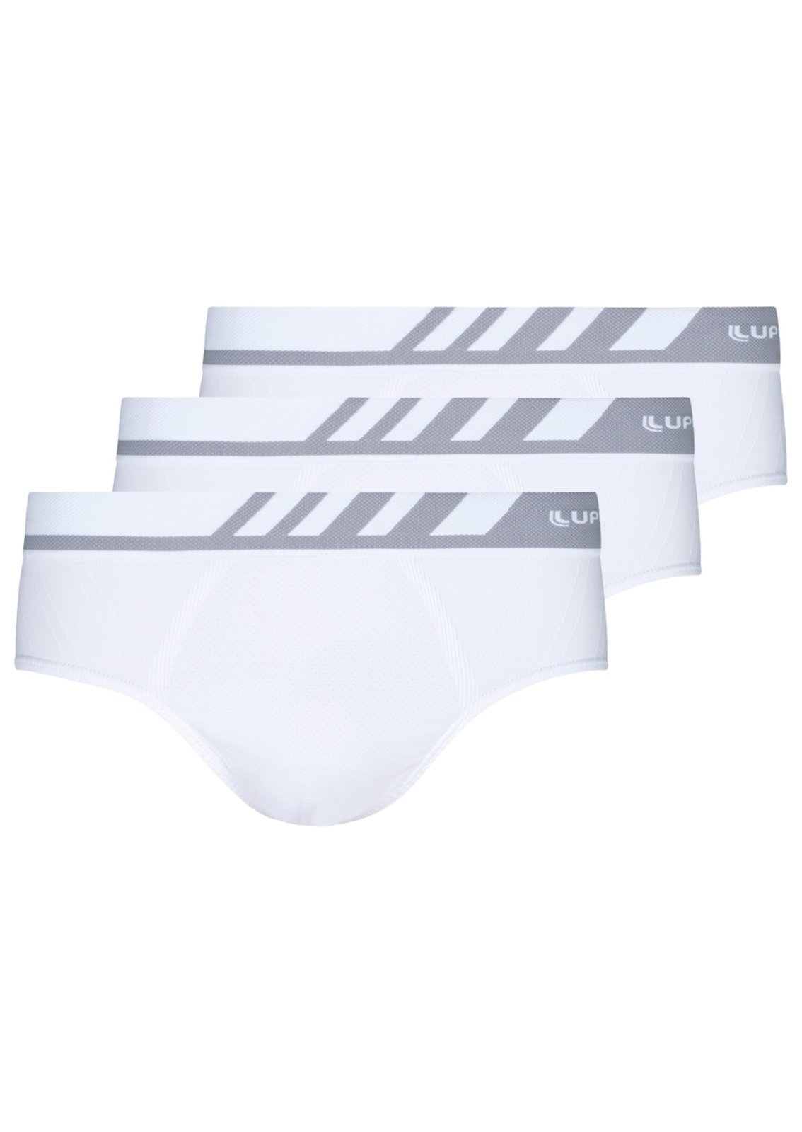 Kit com 3 Cuecas Slip Lupo 691-002