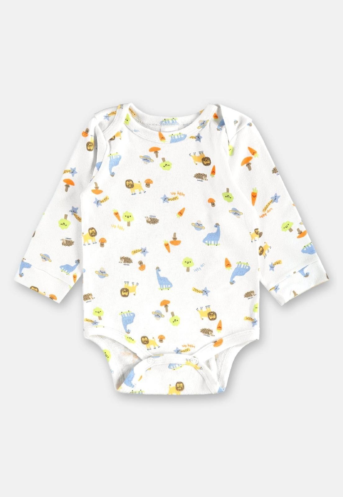 Infantil - Body Suedine para Menino Up Baby Branco