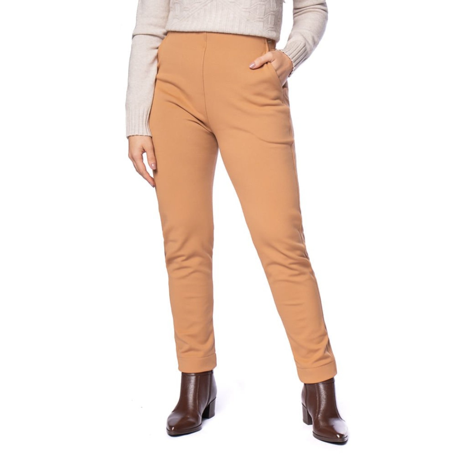 Calça Feminina Biamar Montaria Flanelada Bege