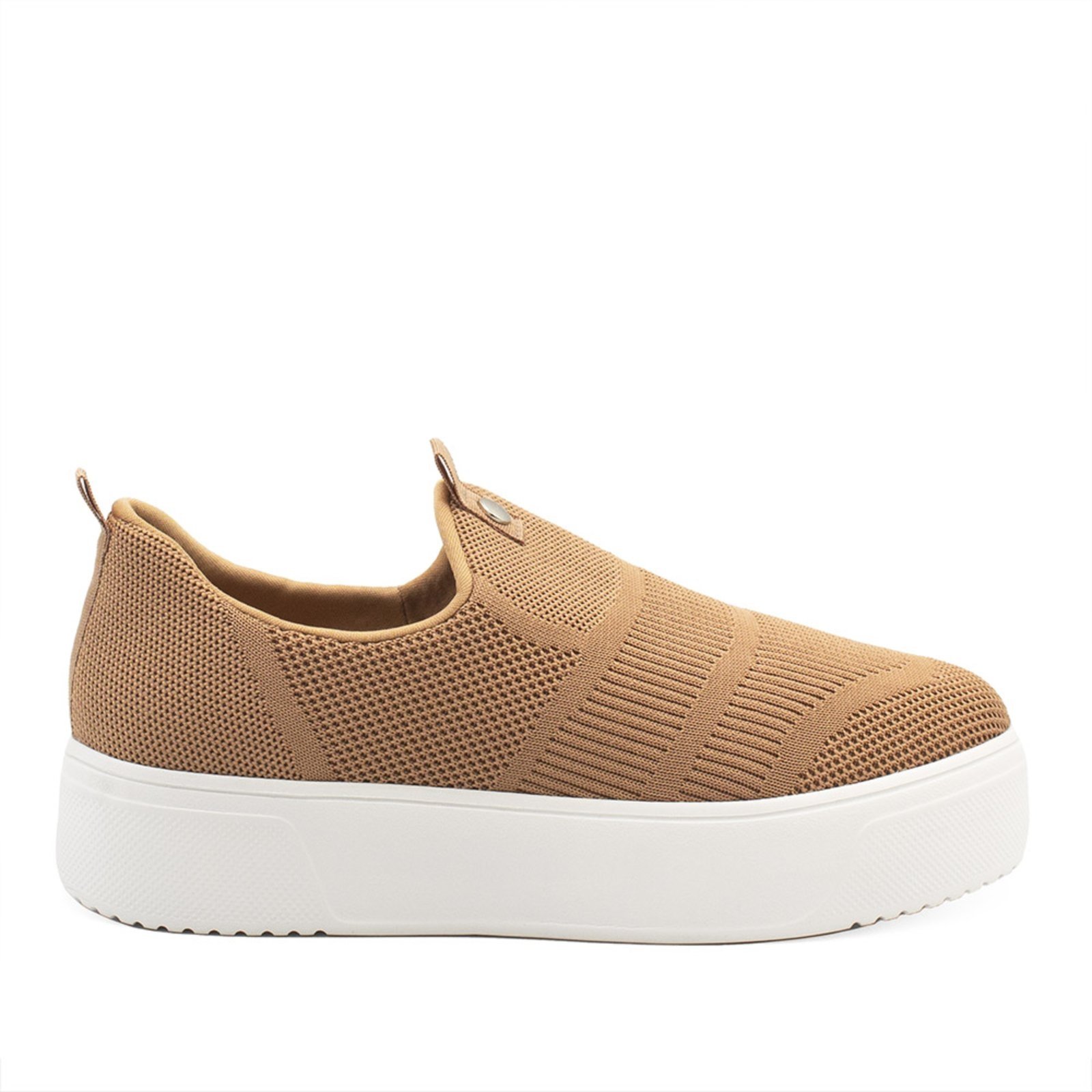 Tênis Slip-on Zatta Flatform Ivete Nude