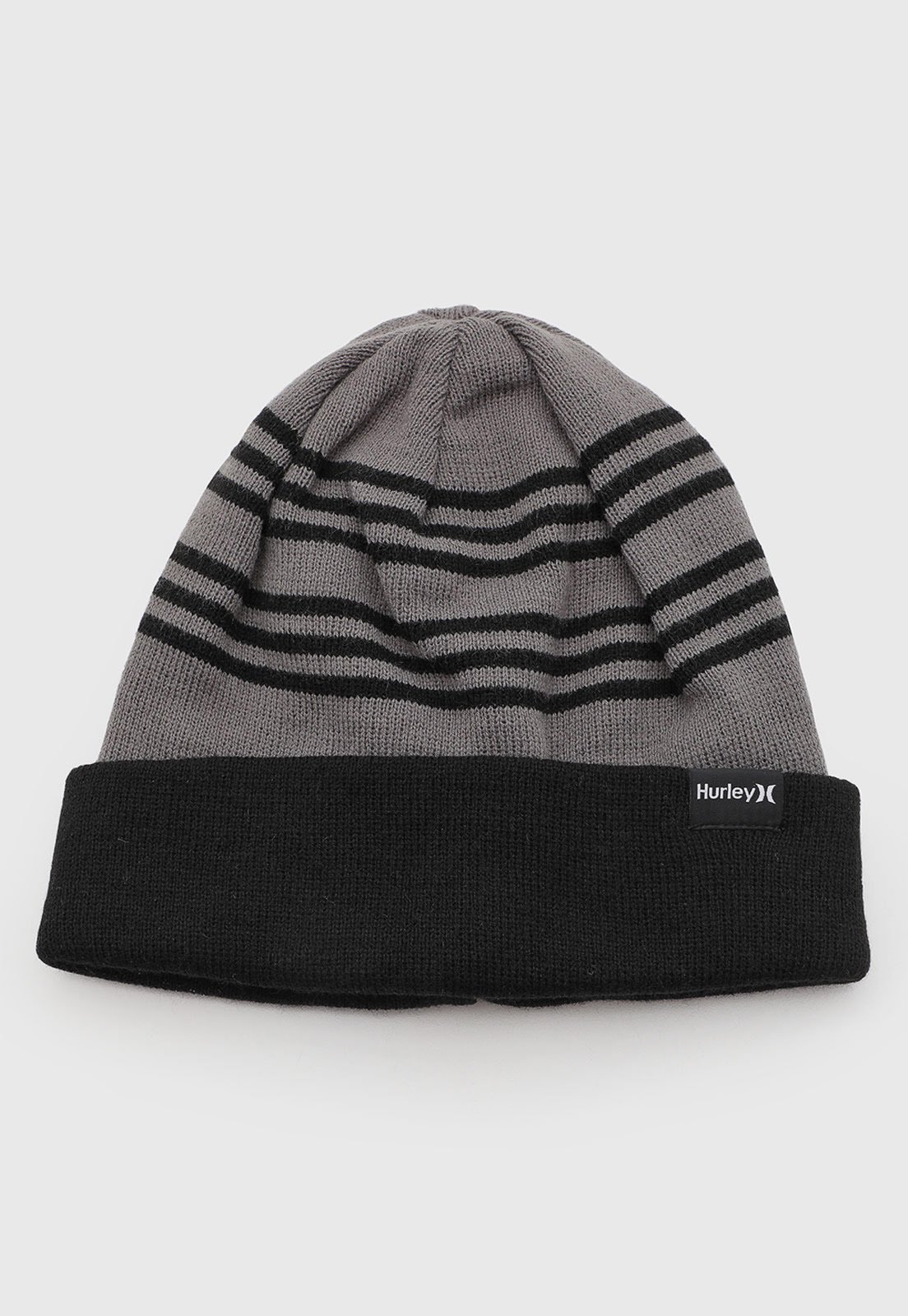 Gorro Hurley Mountain Listrado Cinza