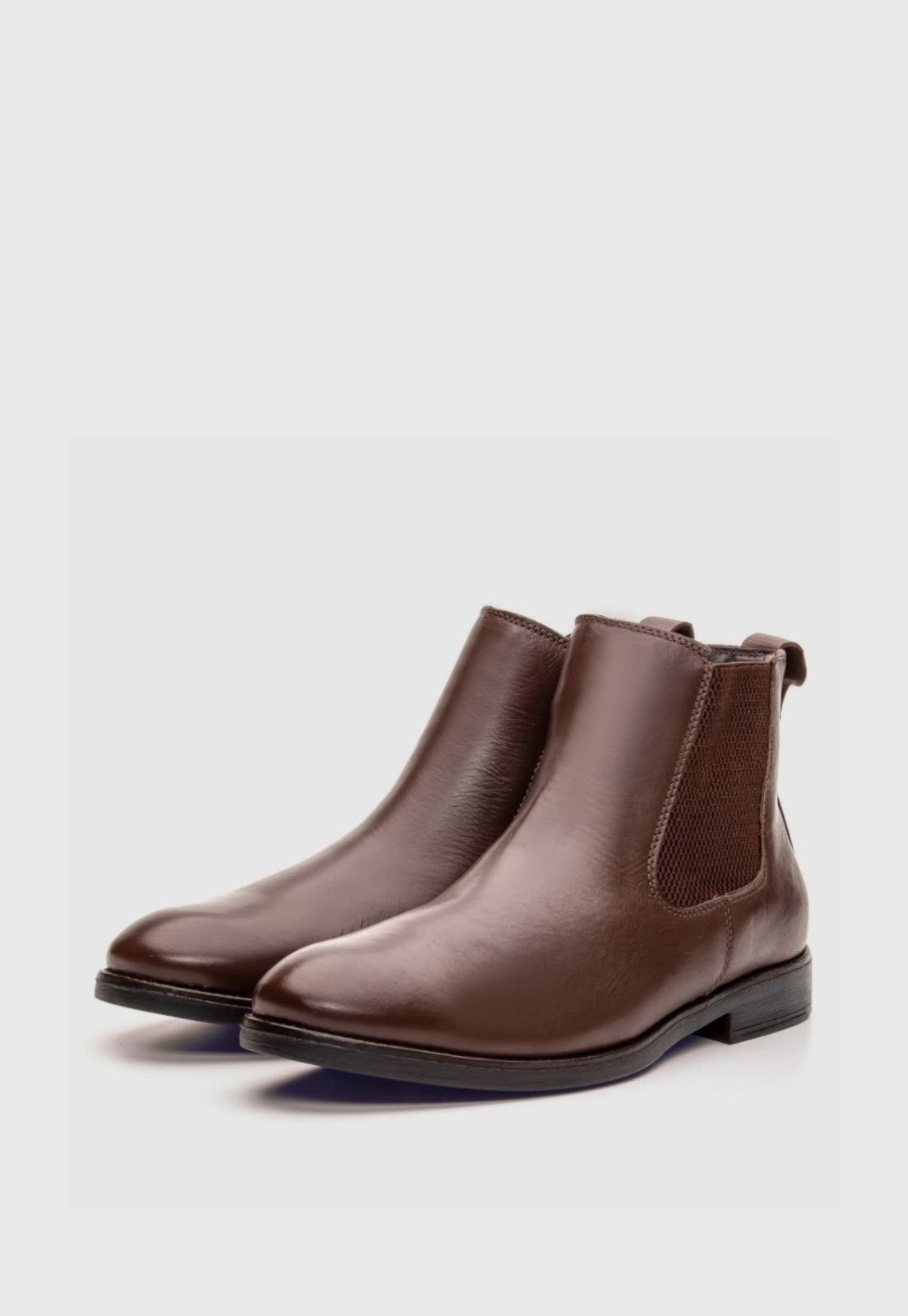 Bota de Couro Masculina Chelsea Clube do Sapato de Franca DF Houston Marrom