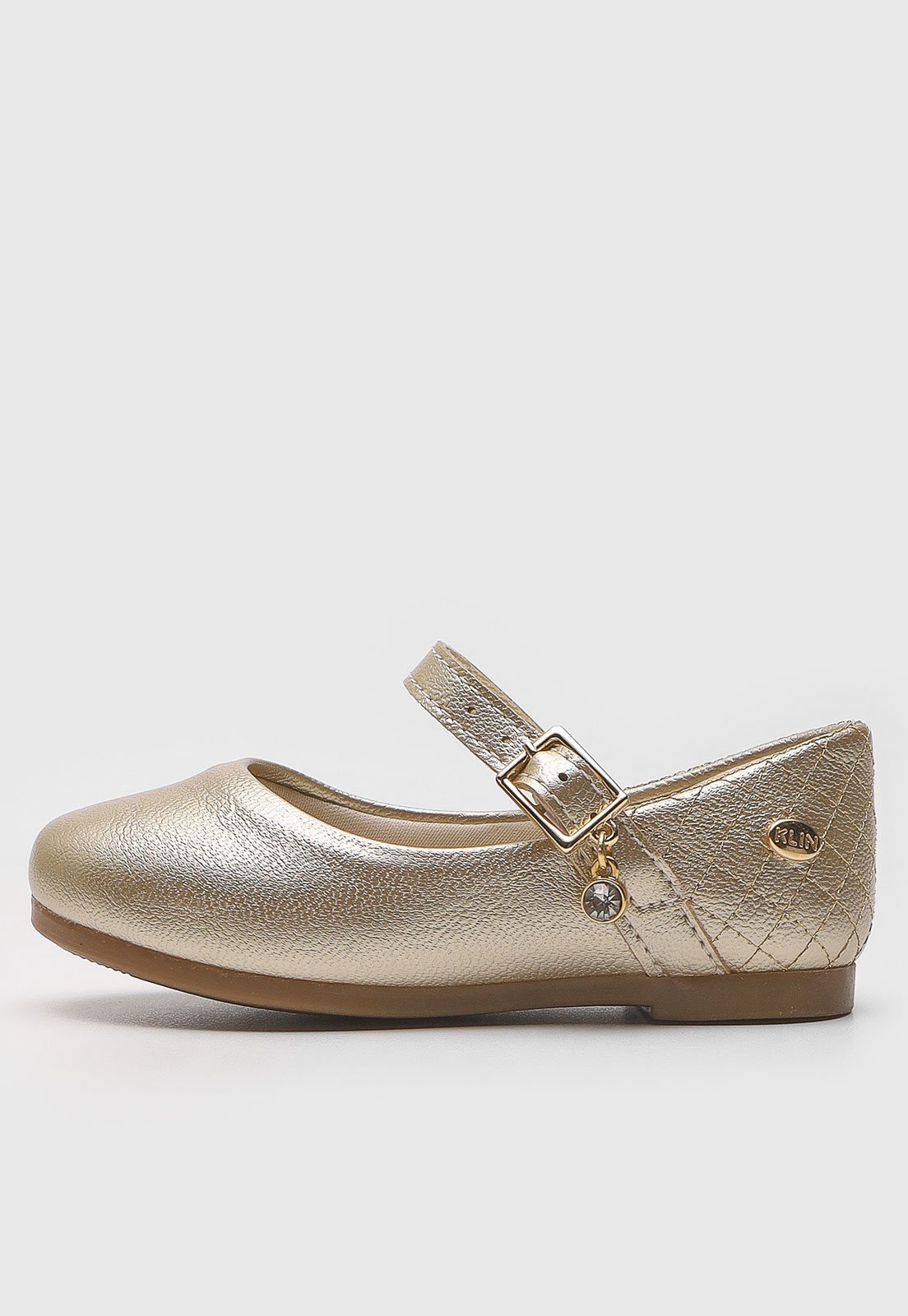 Vista 3 Infantil - Sapatilha Klin Princesa Dourada dourado Klin dourado