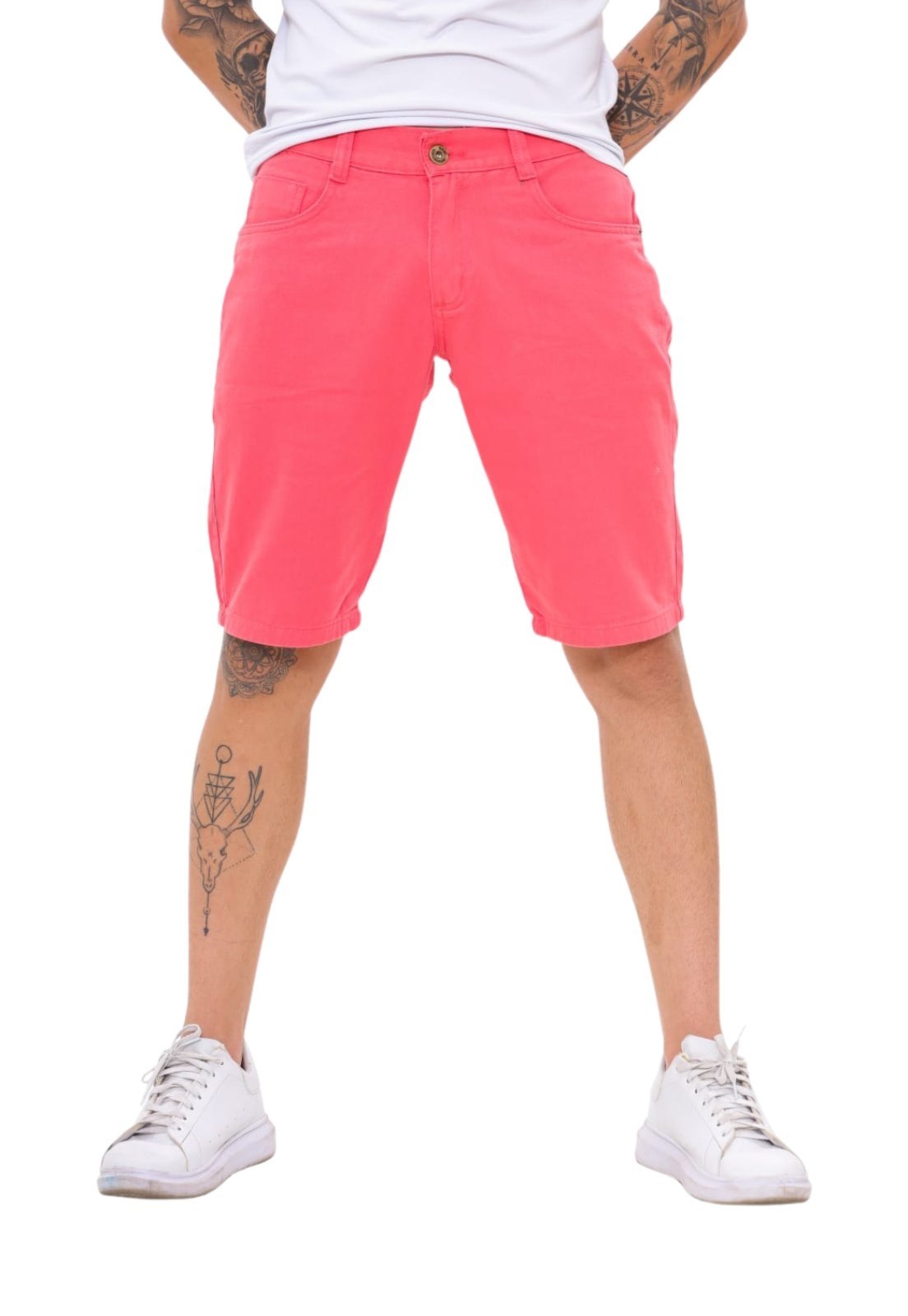Bermuda Masculina Alleppo Jeans Veneza Cores Verão