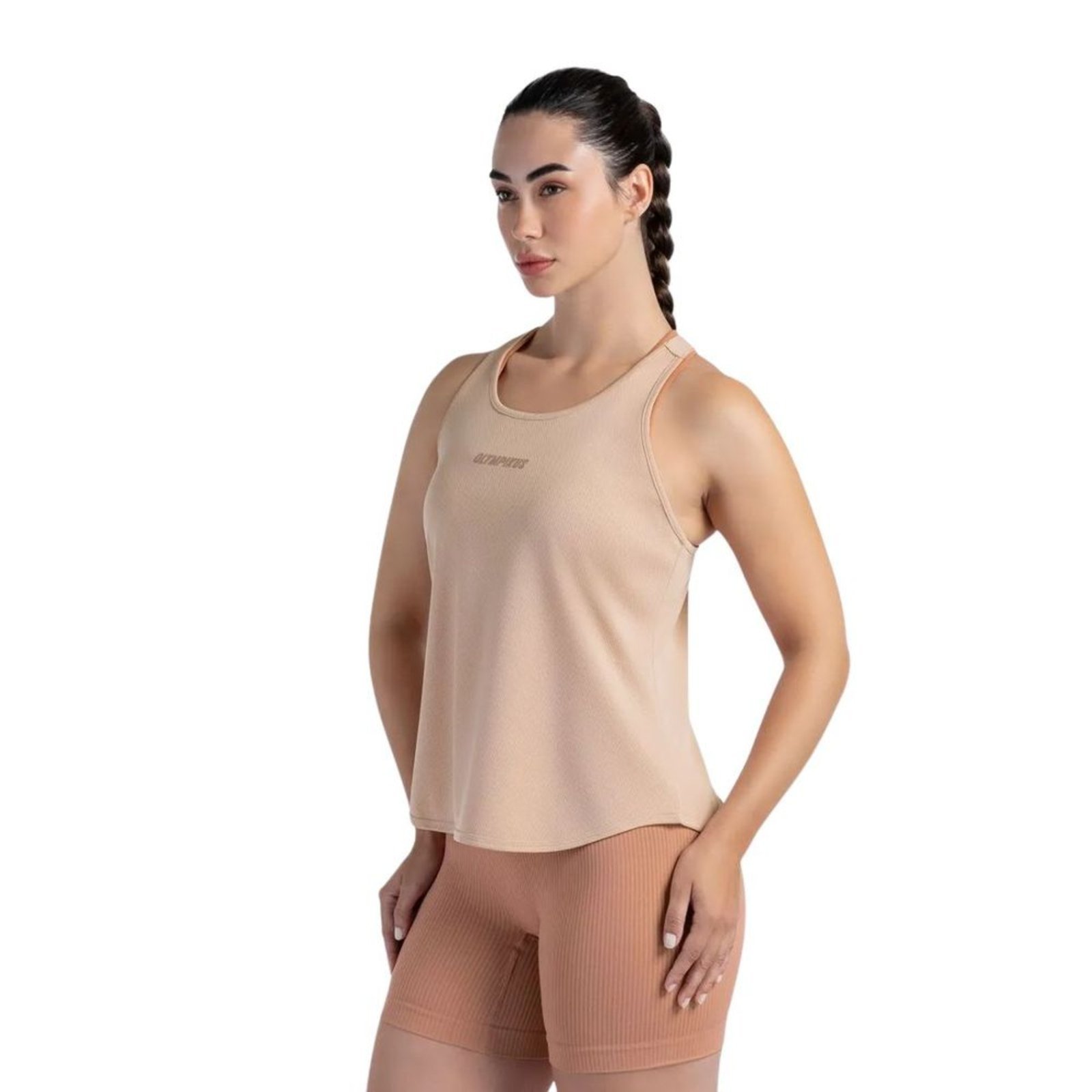 Vista 3 Camiseta Feminina Regata Olympikus bege OLYMPIKUS bege