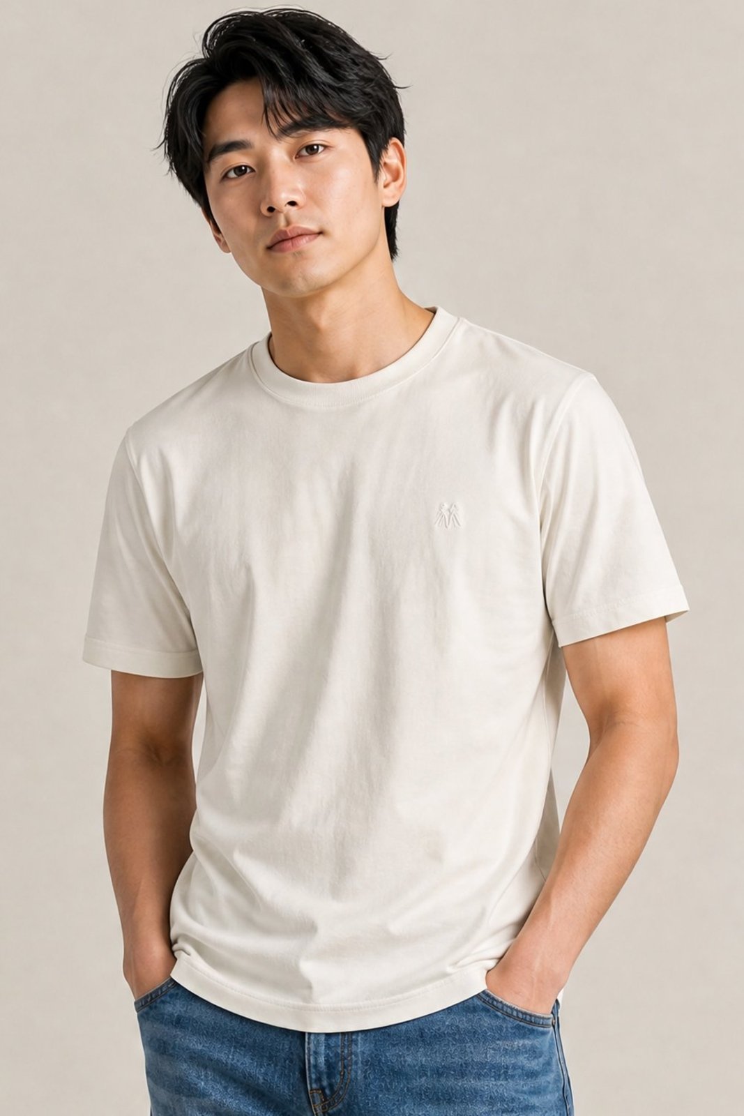 Camiseta Básica Confortável Polo Wear Off White