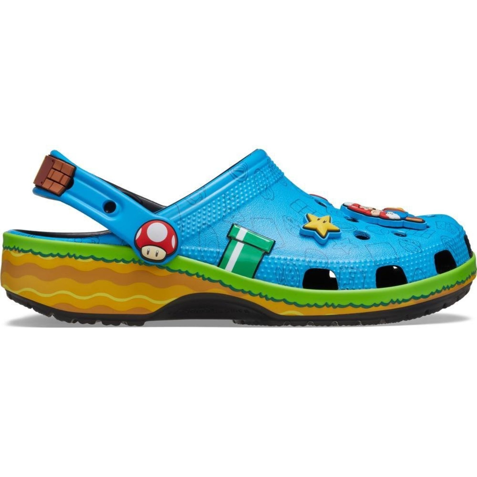 Sandália Crocs Super Mario Core Classic Clog Multi Multicolorido