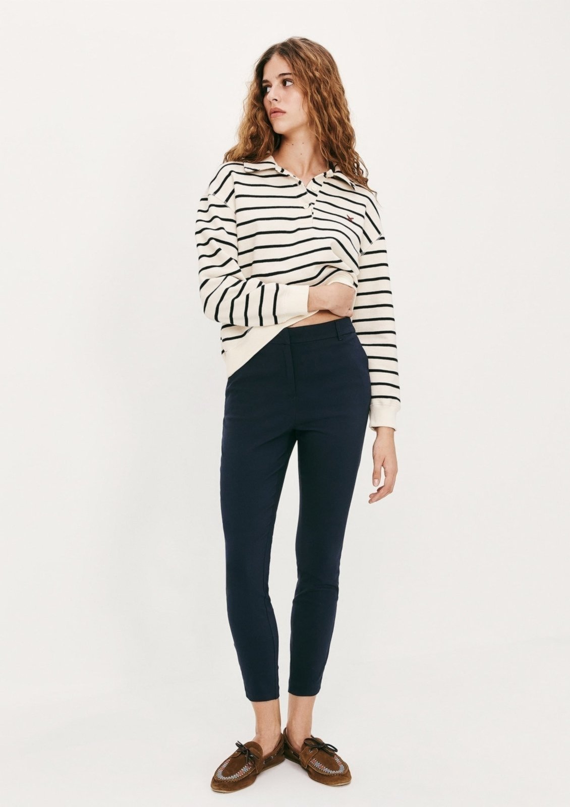 Calça Básica Feminina Cintura Média Alfaiataria Hering
