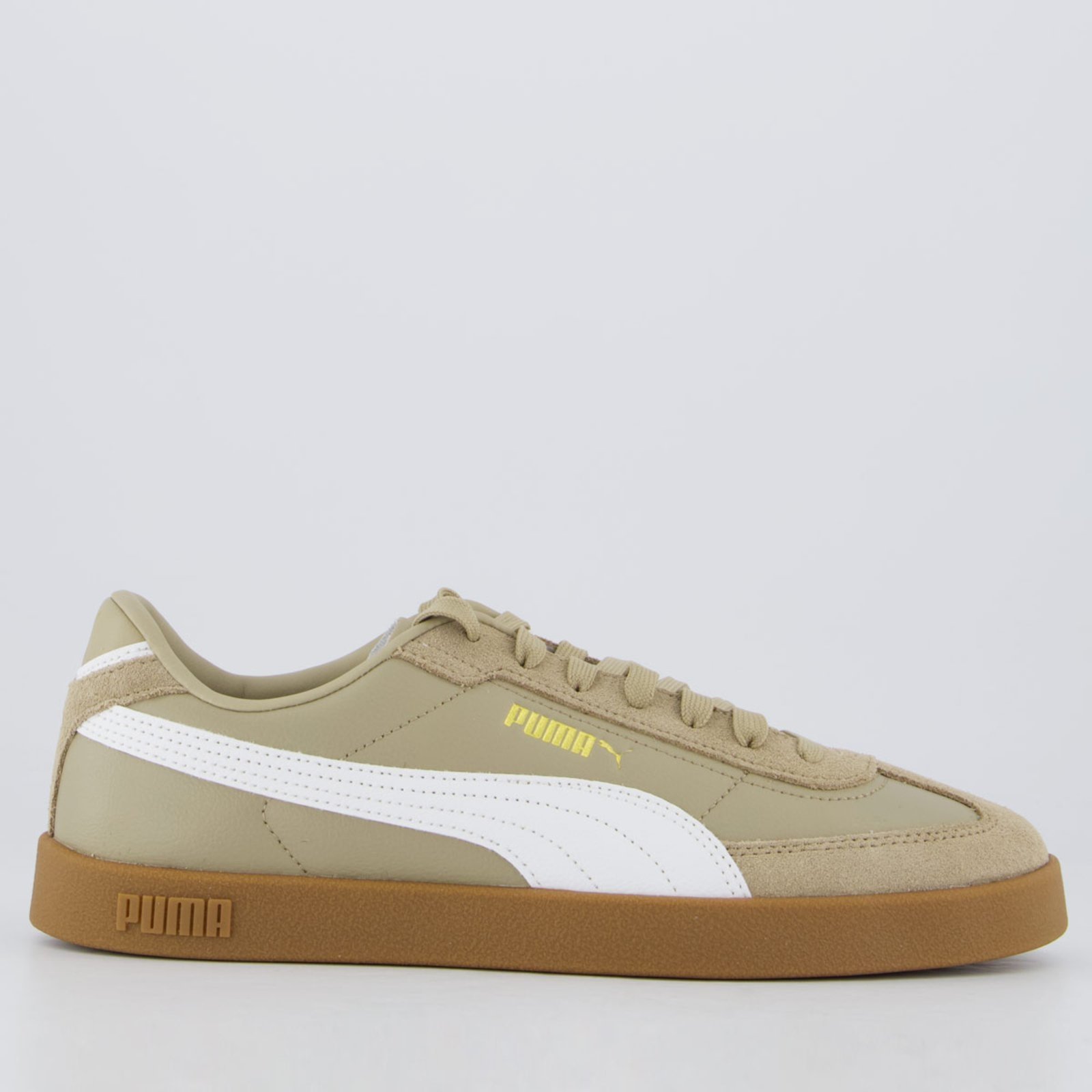 Vista 2 Tênis Puma Club II Era e Branco marrom Puma marrom
