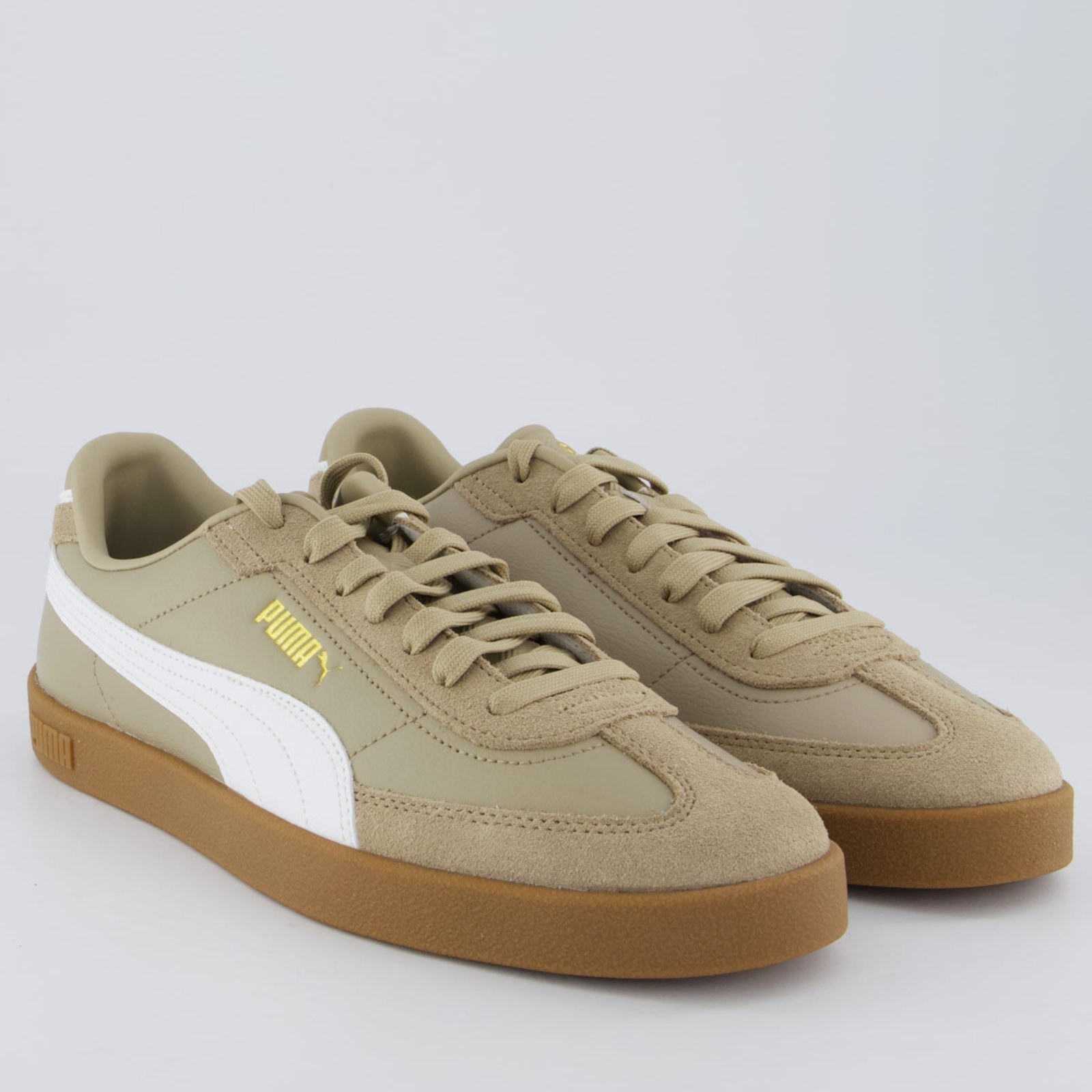 Vista 3 Tênis Puma Club II Era e Branco marrom Puma marrom