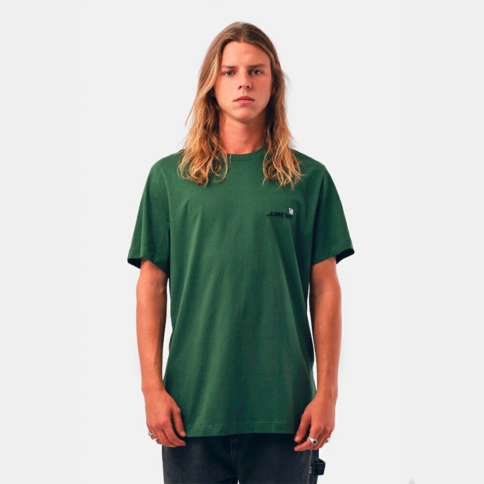 T-Shirt Bordado Lost Ent Verde Floresta