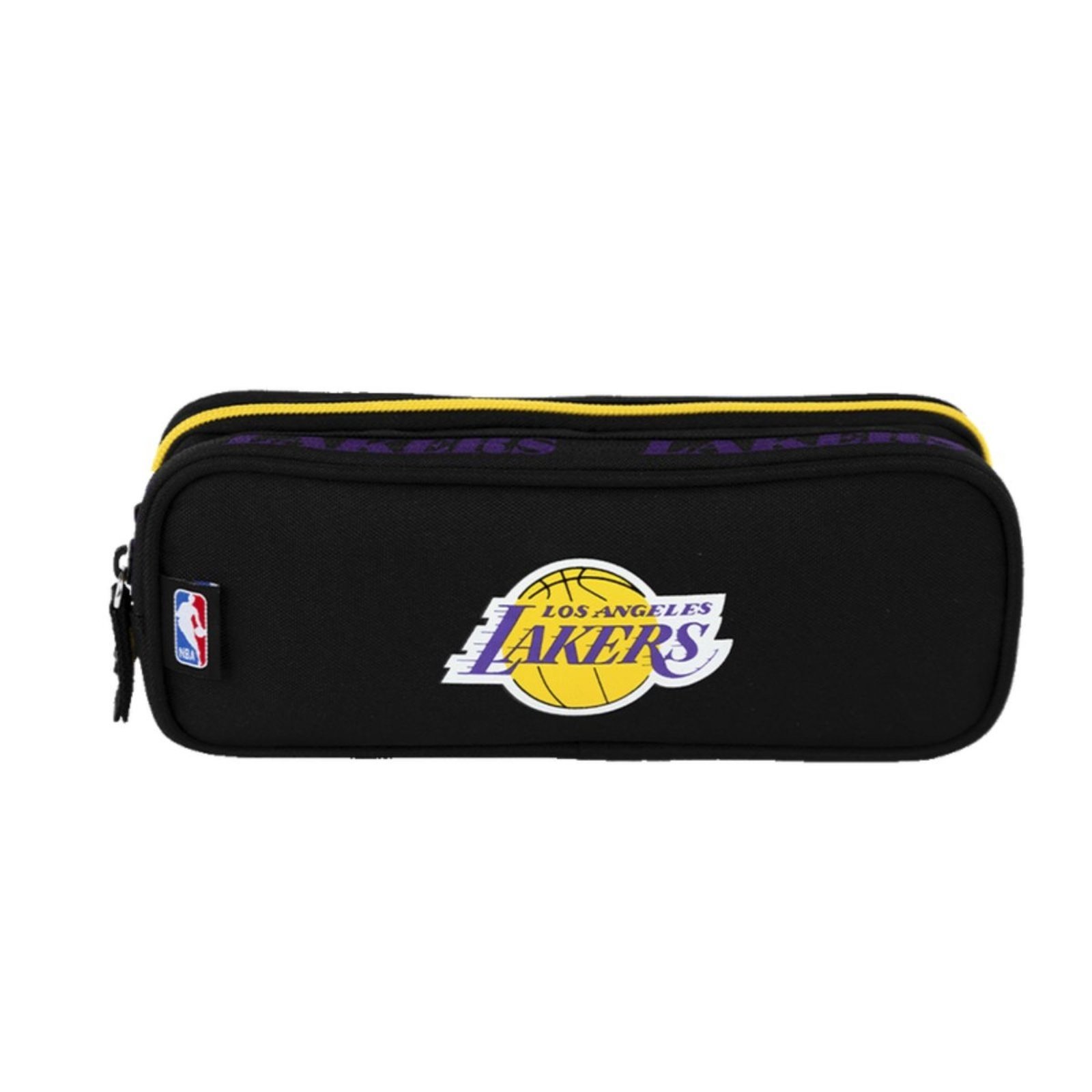 Infantil - Estojo 2 Compartimentos Nba Legend - Lakers Preto Sestini