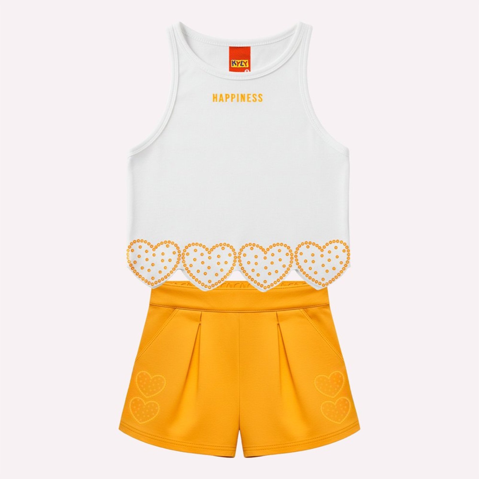 Infantil - Conjunto Menina Corações Kyly