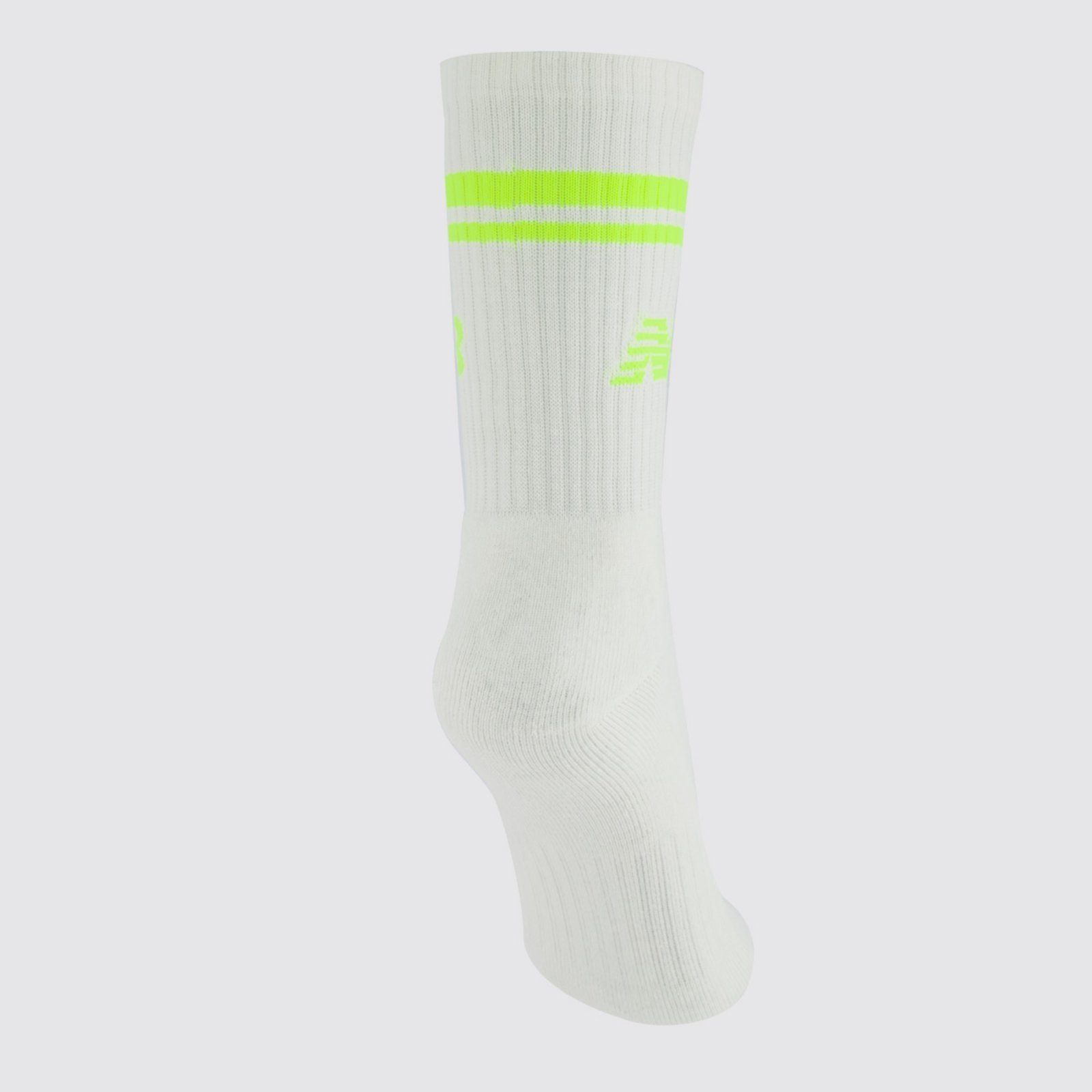 Vista 3 Meia New Balance Cano Alto Logo Feminina Off White branco white New Balance branco white